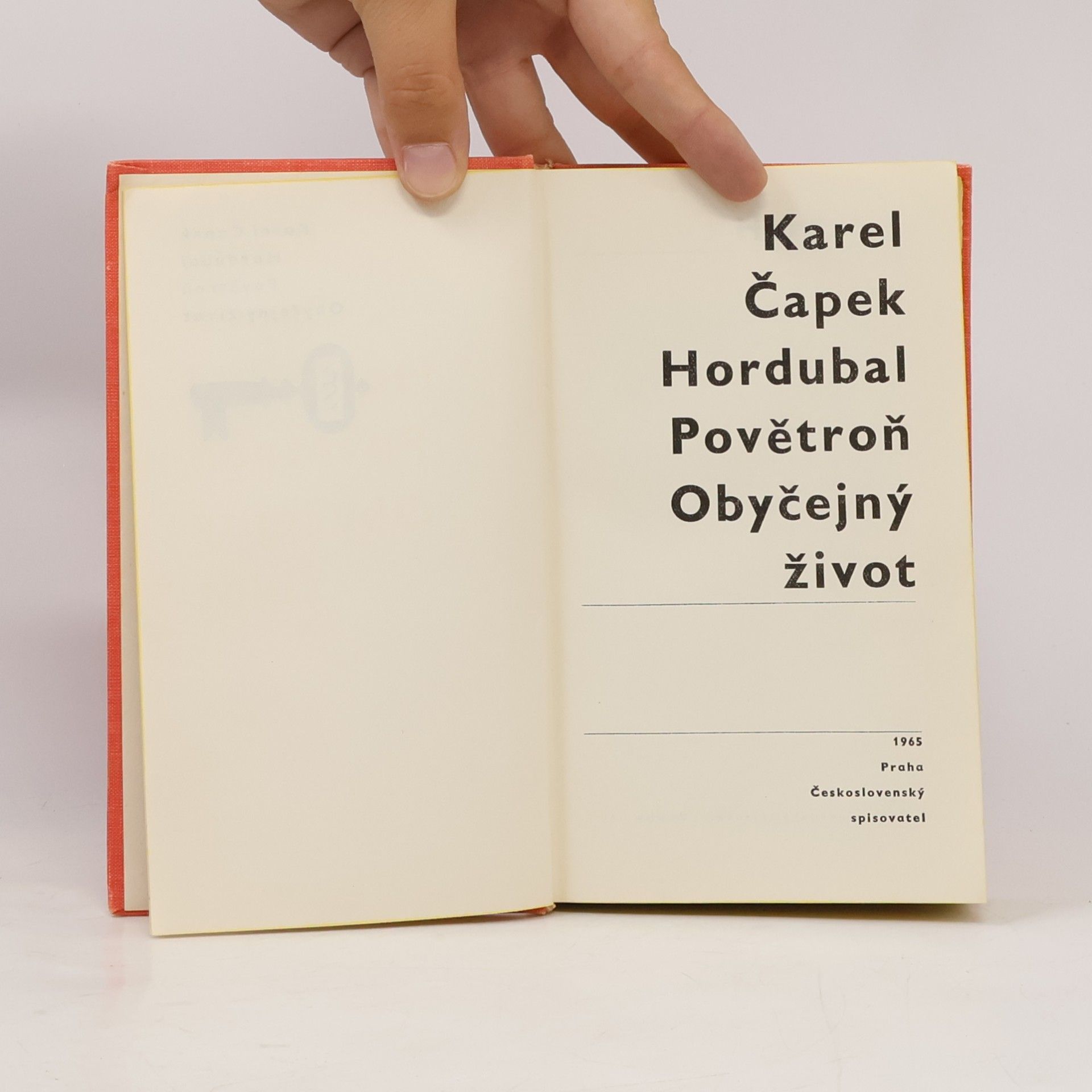 Karel Čapek Hordubal. Povětroň. Obyčejný život