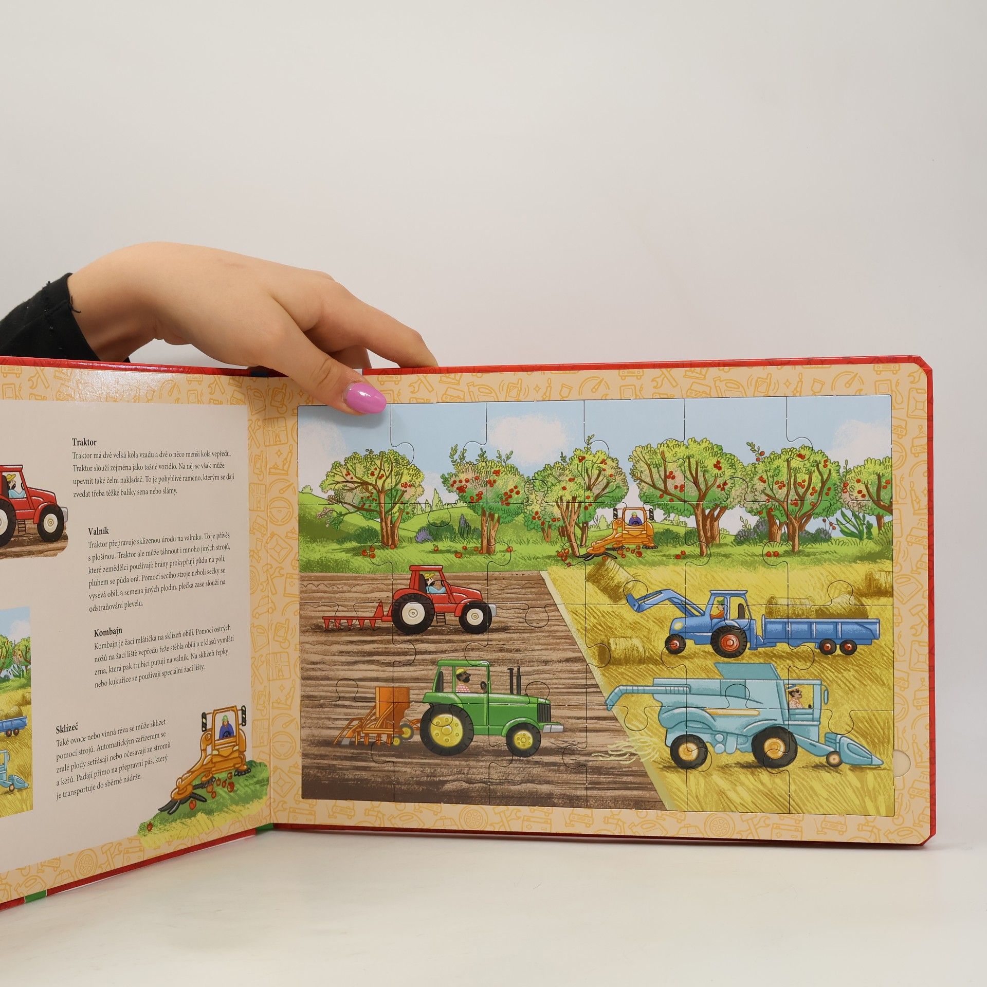 Luise Holthausen Mojde knížka s puzzle. Dopravní prostředky