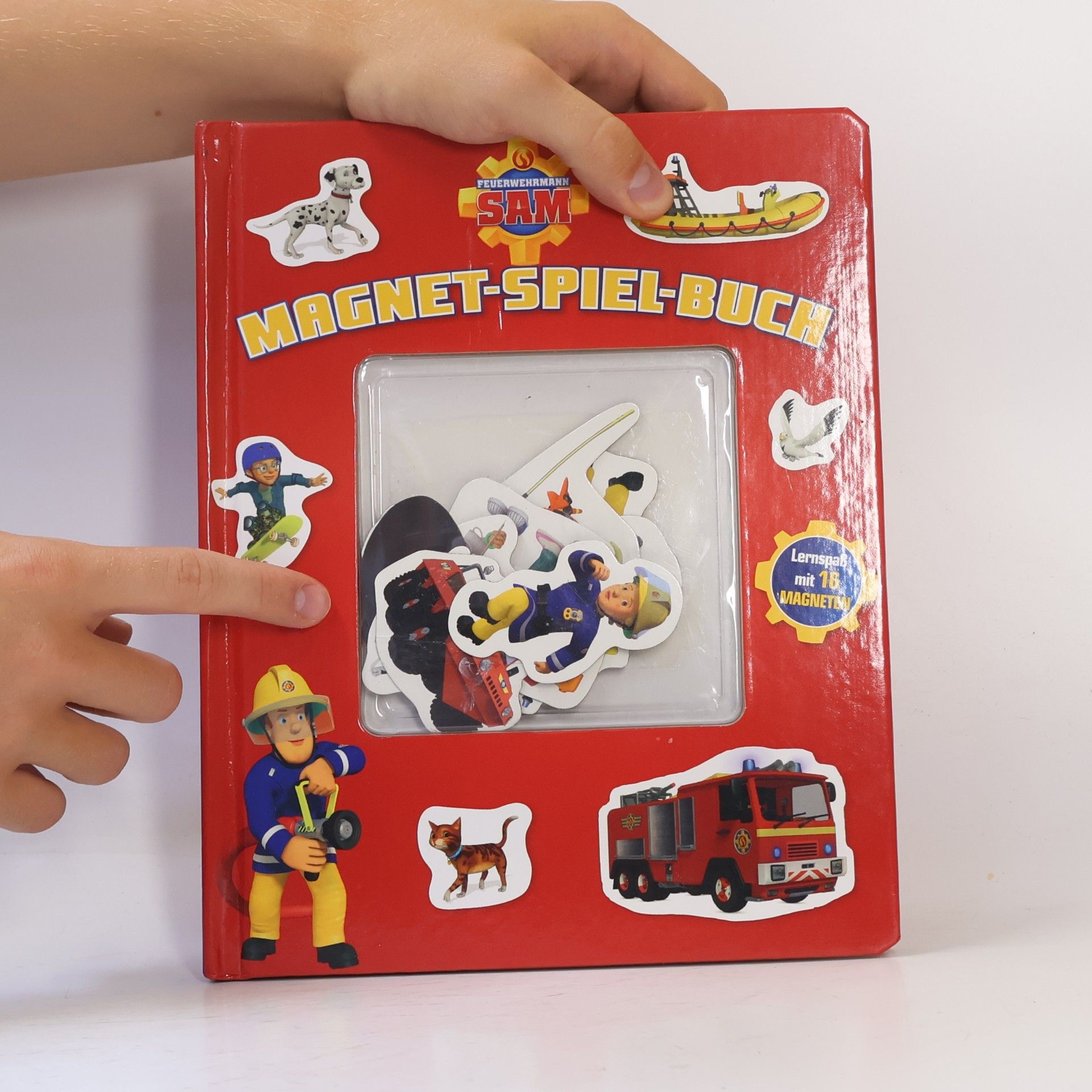 Schwager und Steinlein Feuerwehrmann Sam. Magnet-Spiel-Buch