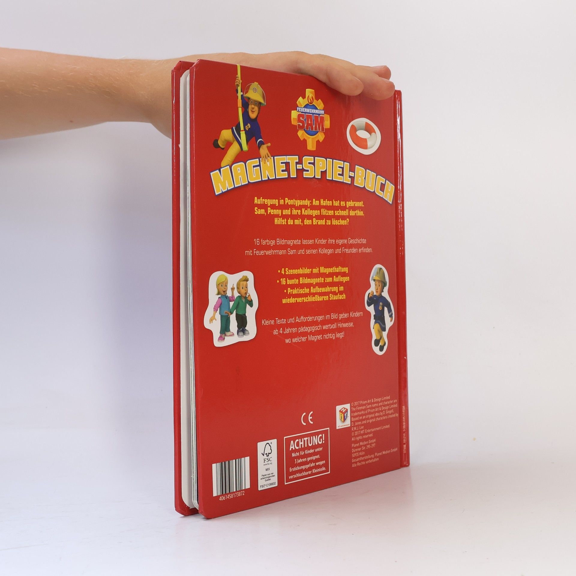 Schwager und Steinlein Feuerwehrmann Sam. Magnet-Spiel-Buch