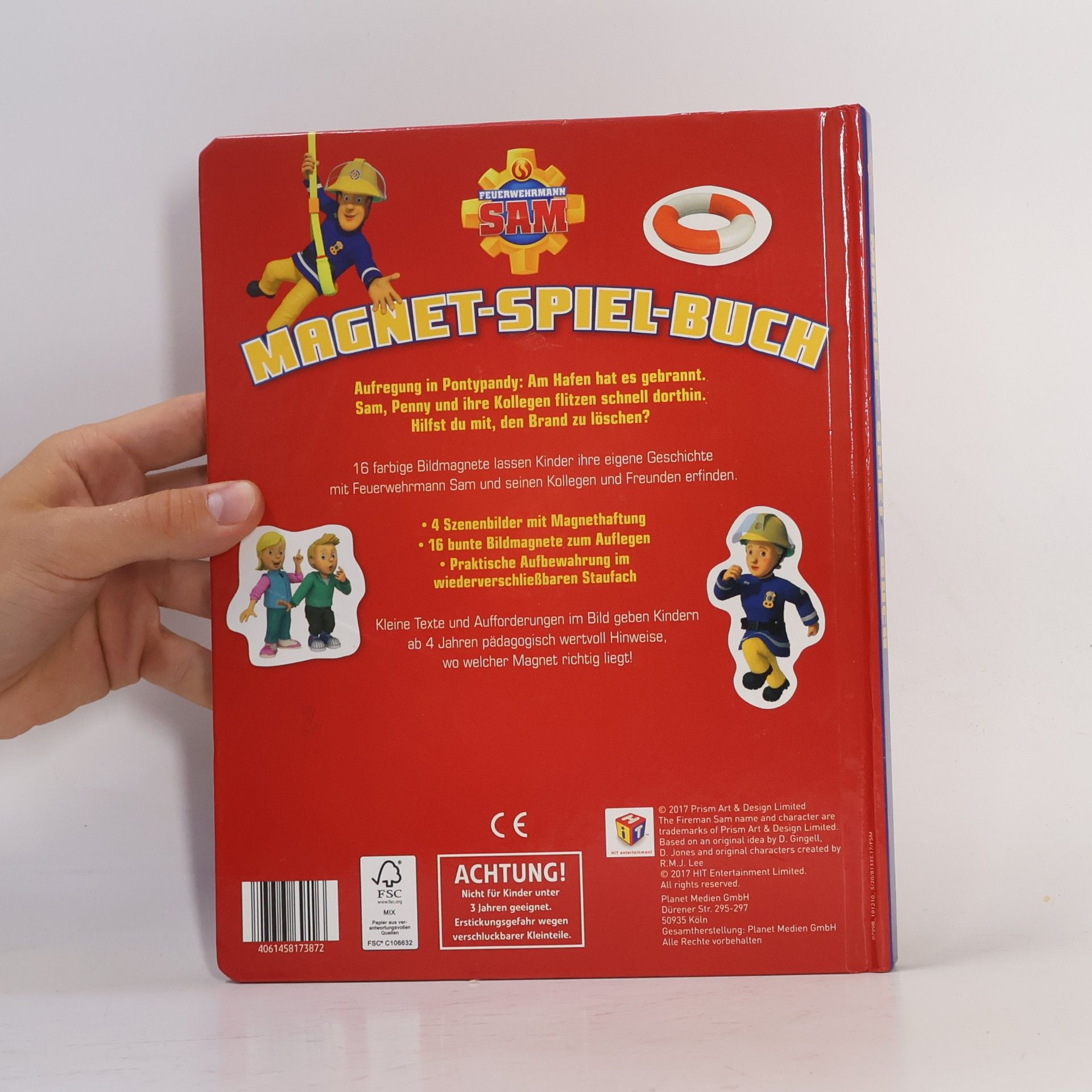 Schwager und Steinlein Feuerwehrmann Sam. Magnet-Spiel-Buch
