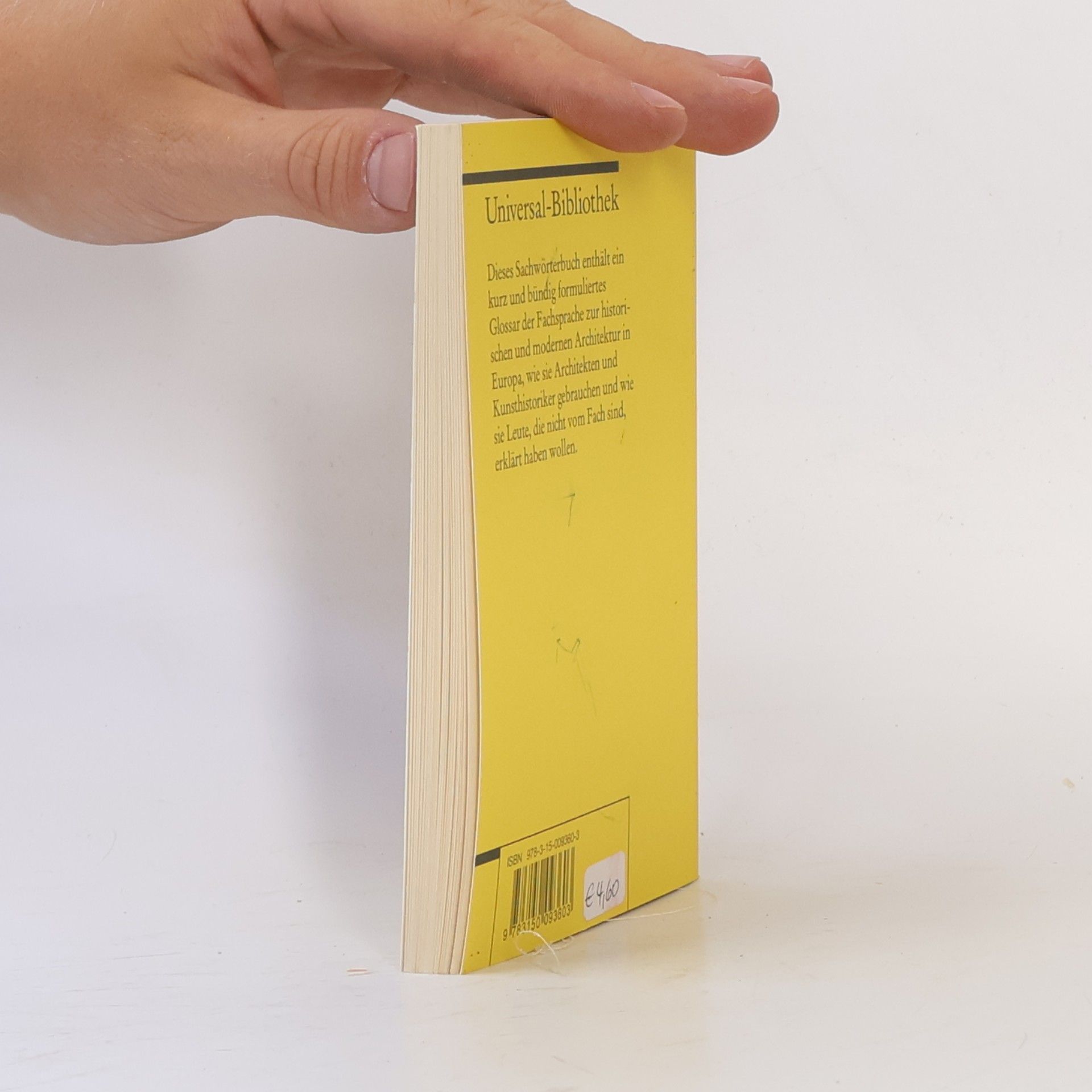 Kleines Wörterbuch der Architektur