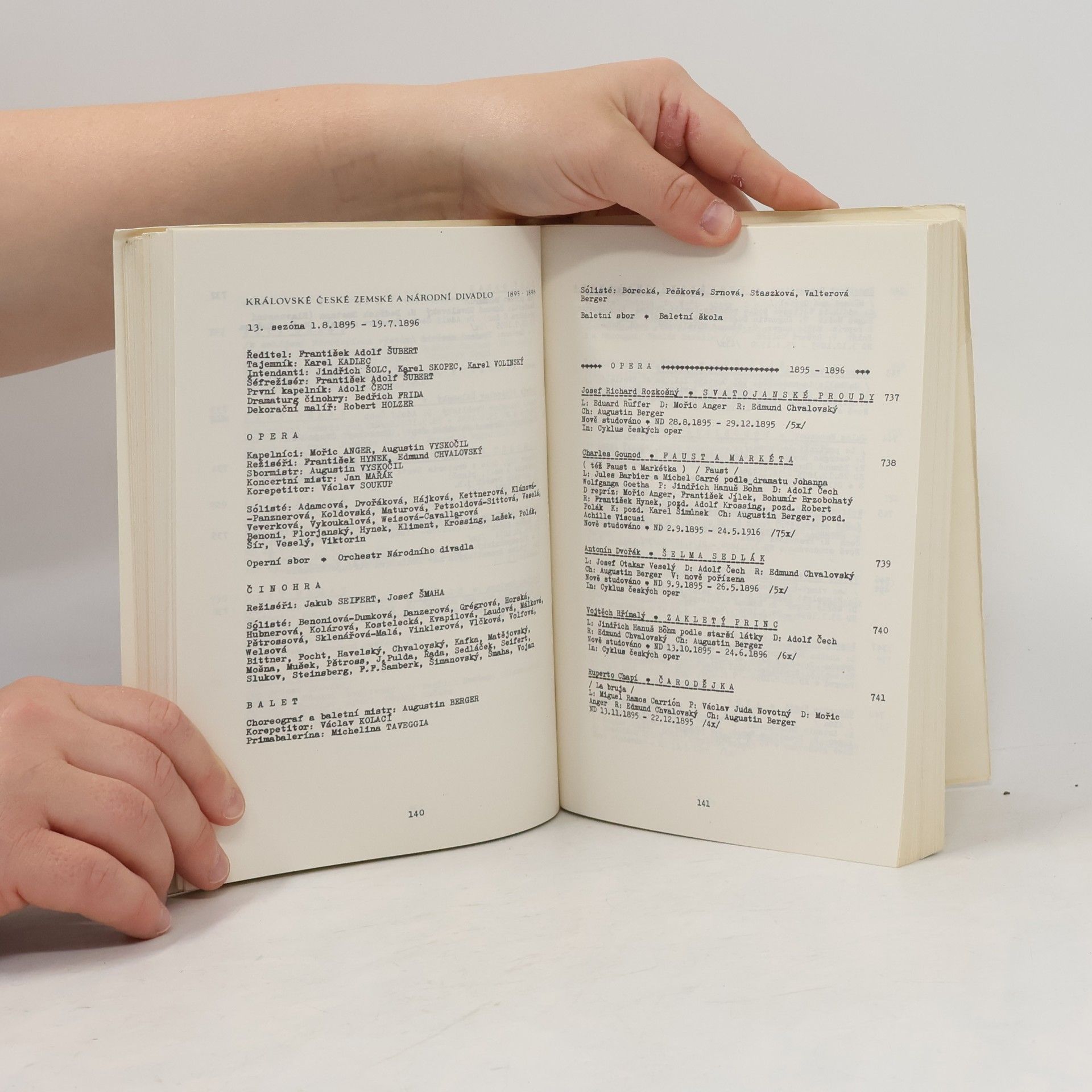 Hana Konečná Soupis repertoáru národního divadla v Praze 1881-1983. 1. díl
