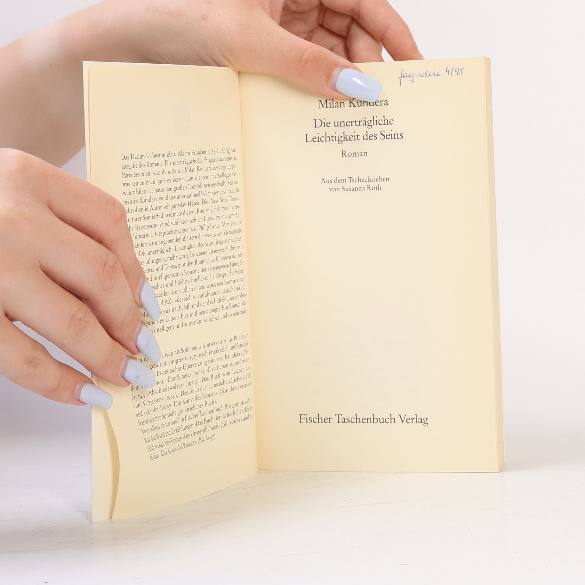 Milan Kundera Die unerträgliche Leichtigkeit des Seins