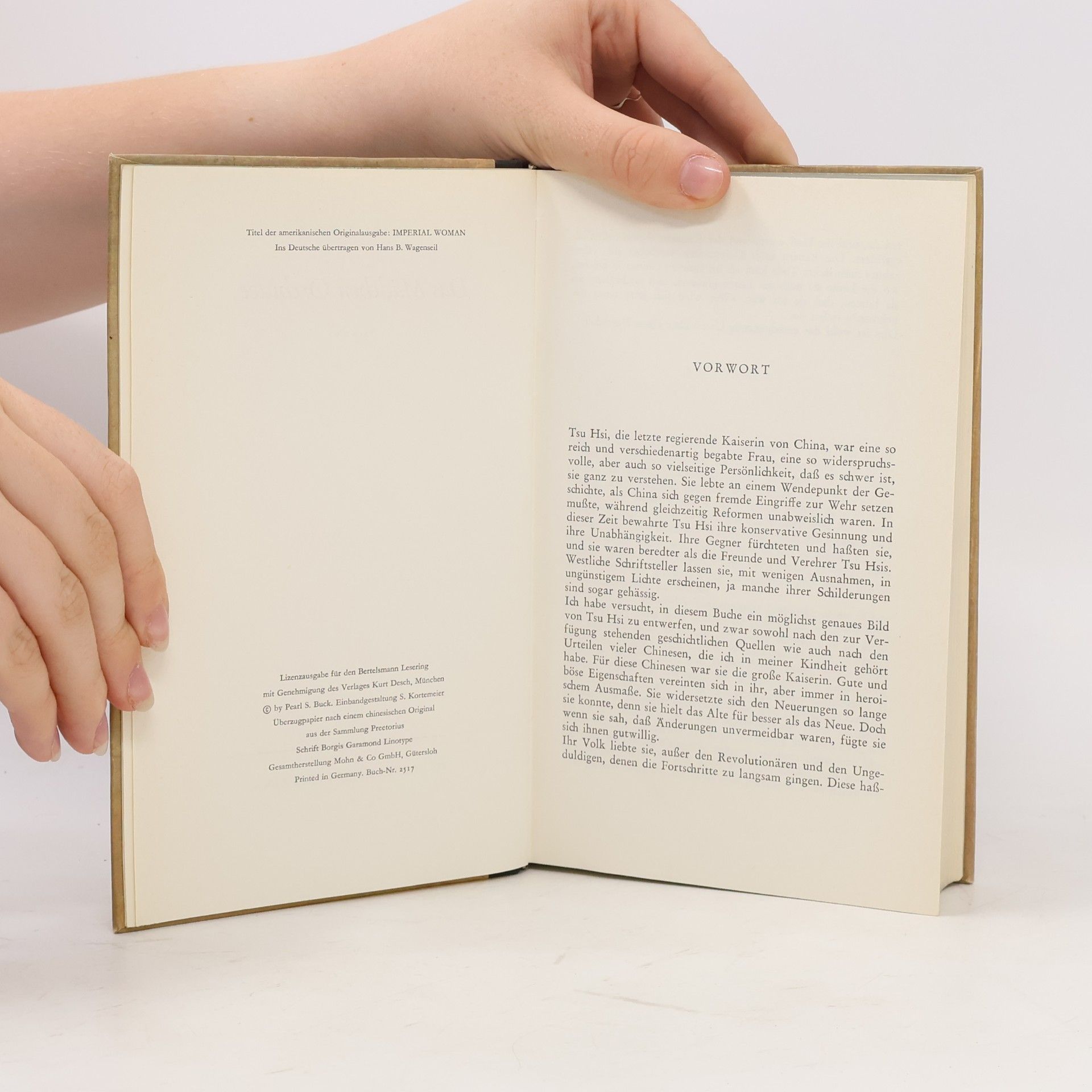 Pearl S. Buck Das Mädchen Orchidee