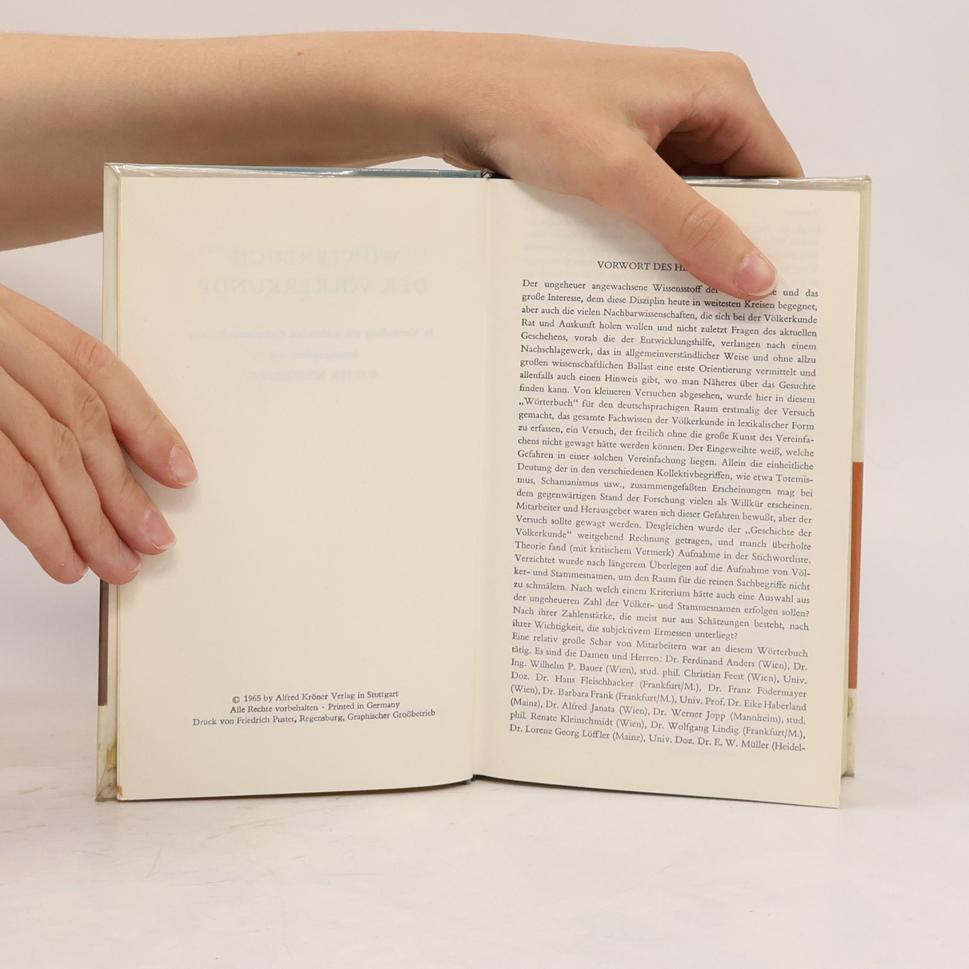 Walter Hirschberg Wörterbuch der Völkerkunde