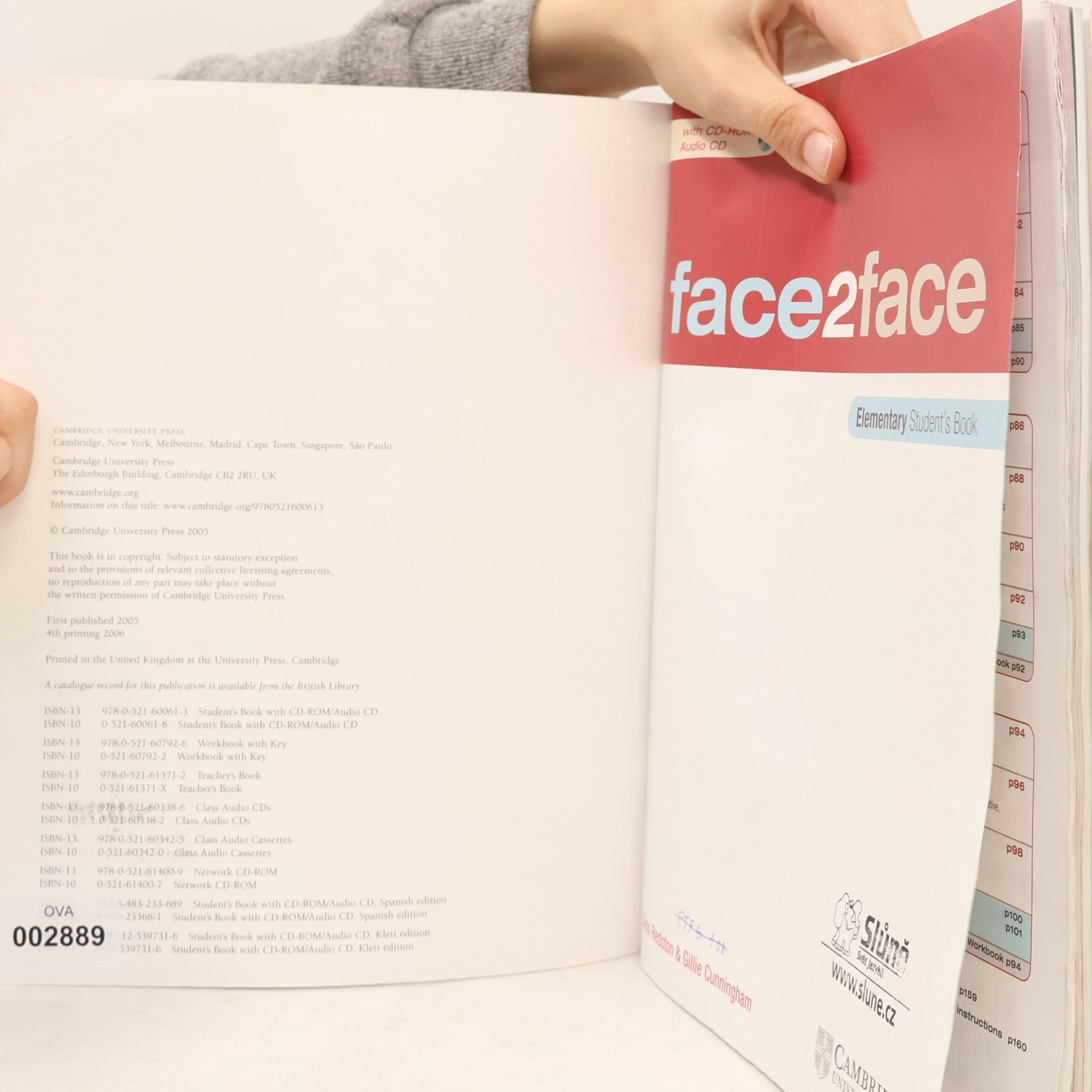 Gillie Cunningham Face2face. Elementary A1 & A2 Student's Book