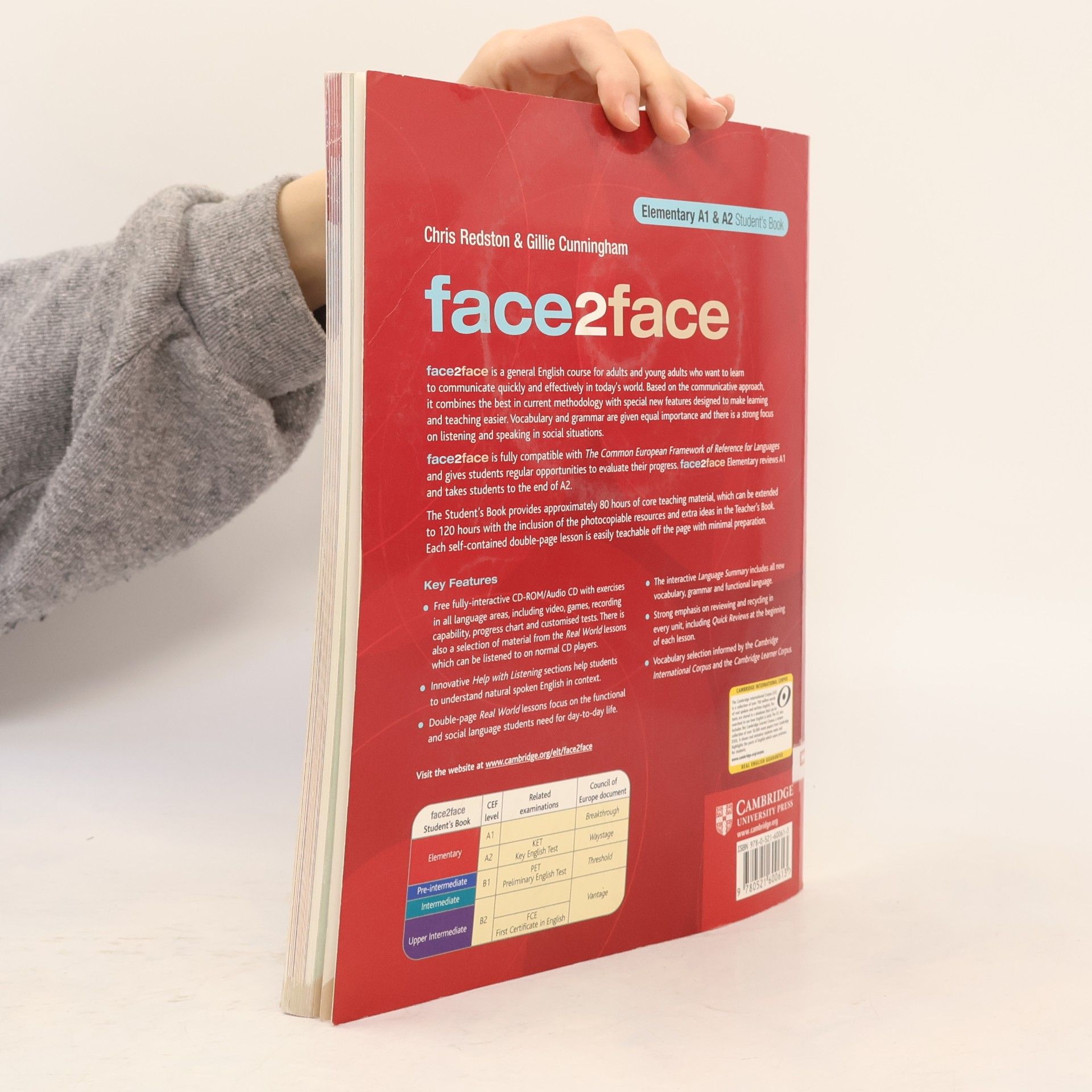 Gillie Cunningham Face2face. Elementary A1 & A2 Student's Book
