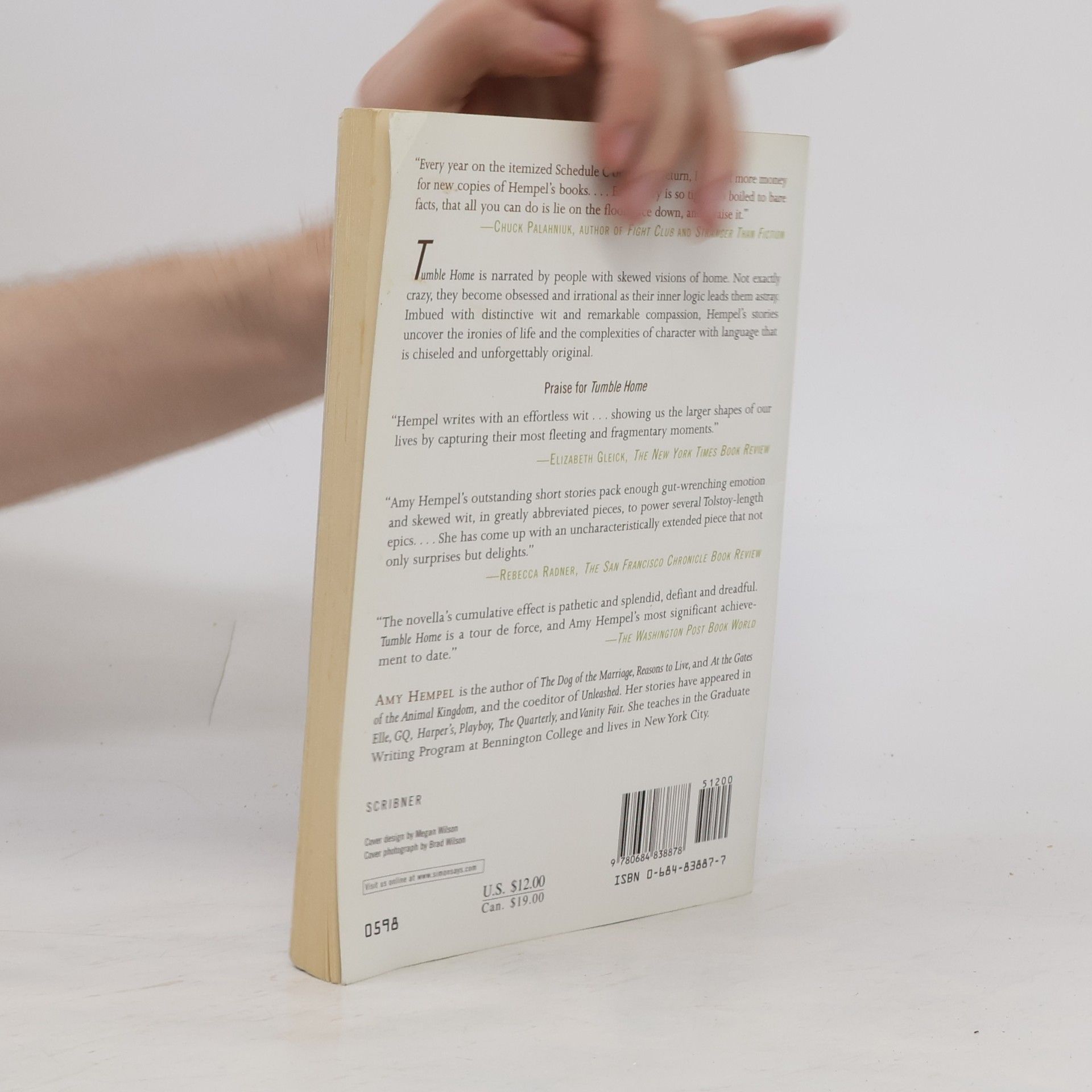 Amy Hempel Tumble Home