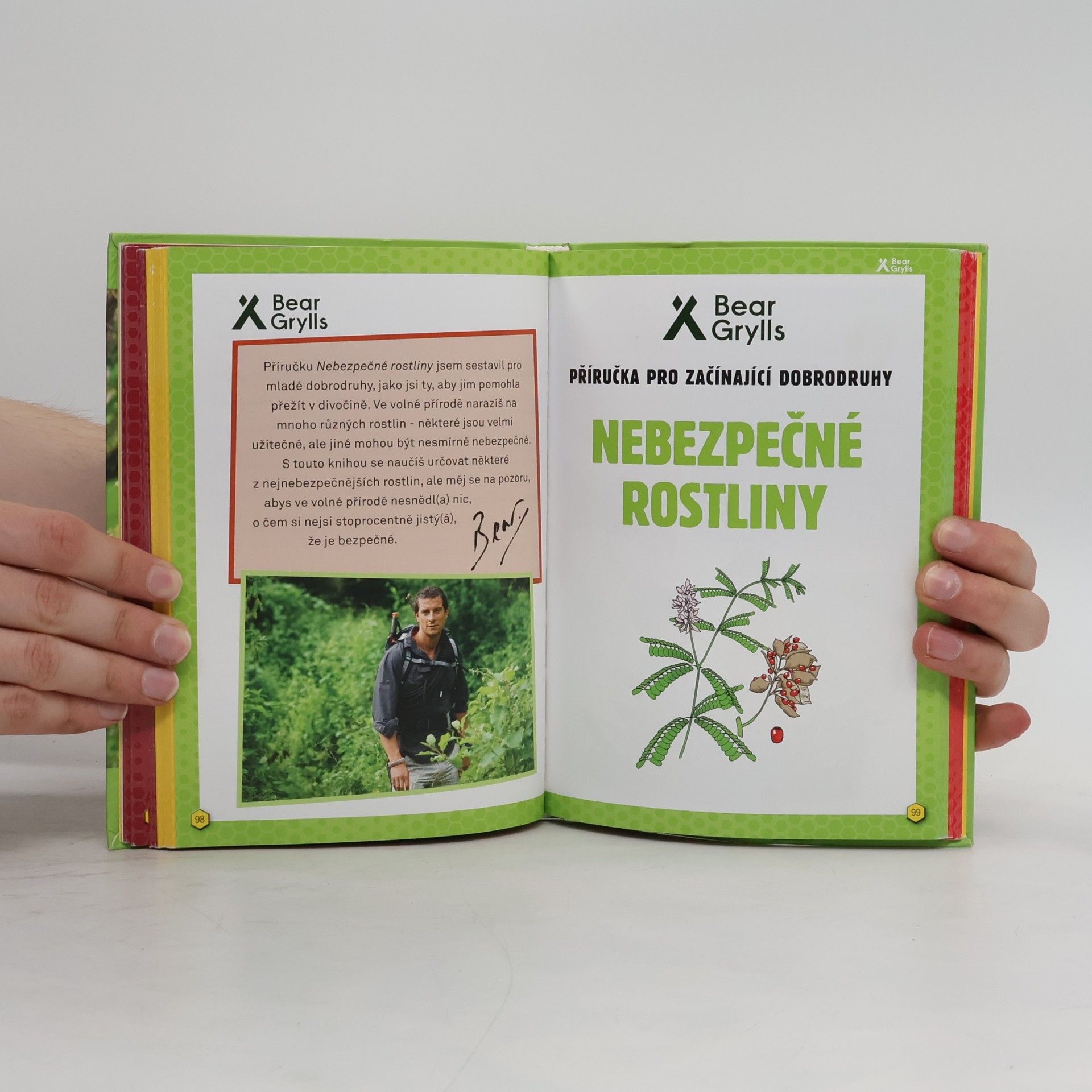 Bear Grylls Nebezpečná zvířata, nebezpečné rostliny, stopování, signalizace