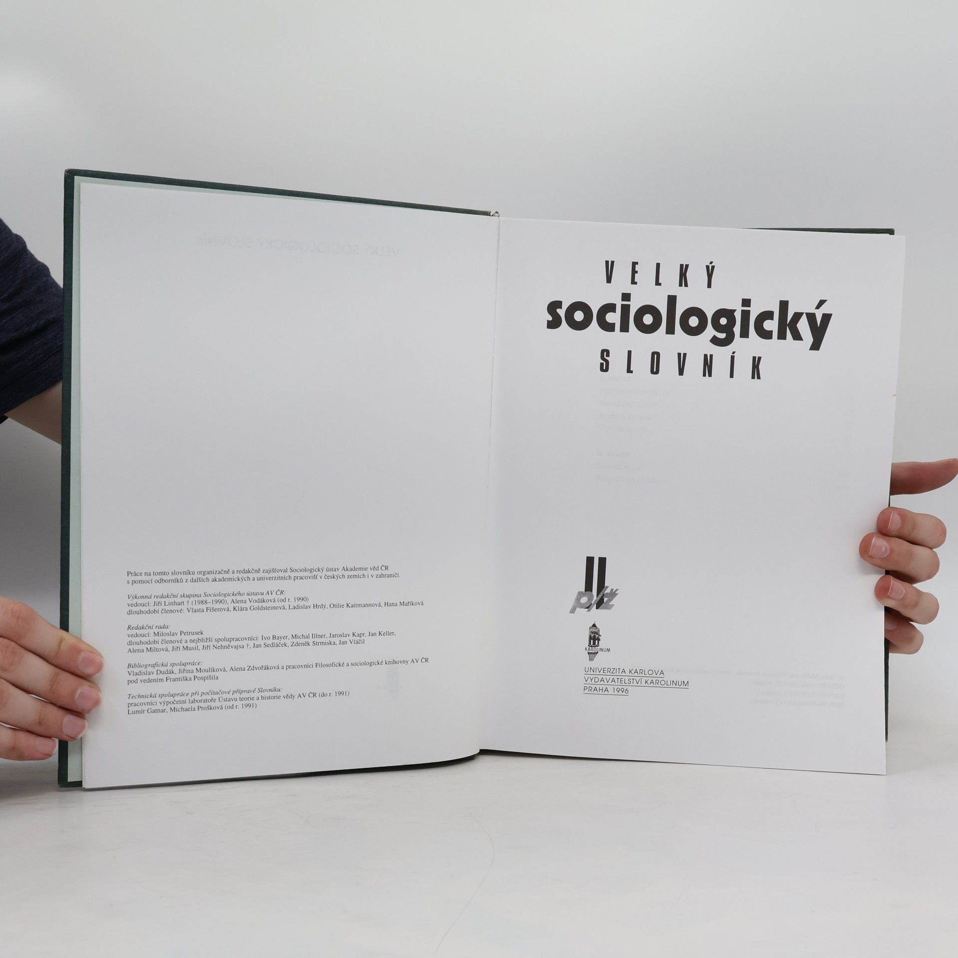 Miloslav Petrusek Velký sociologický slovník. 2. svazek, P-Z