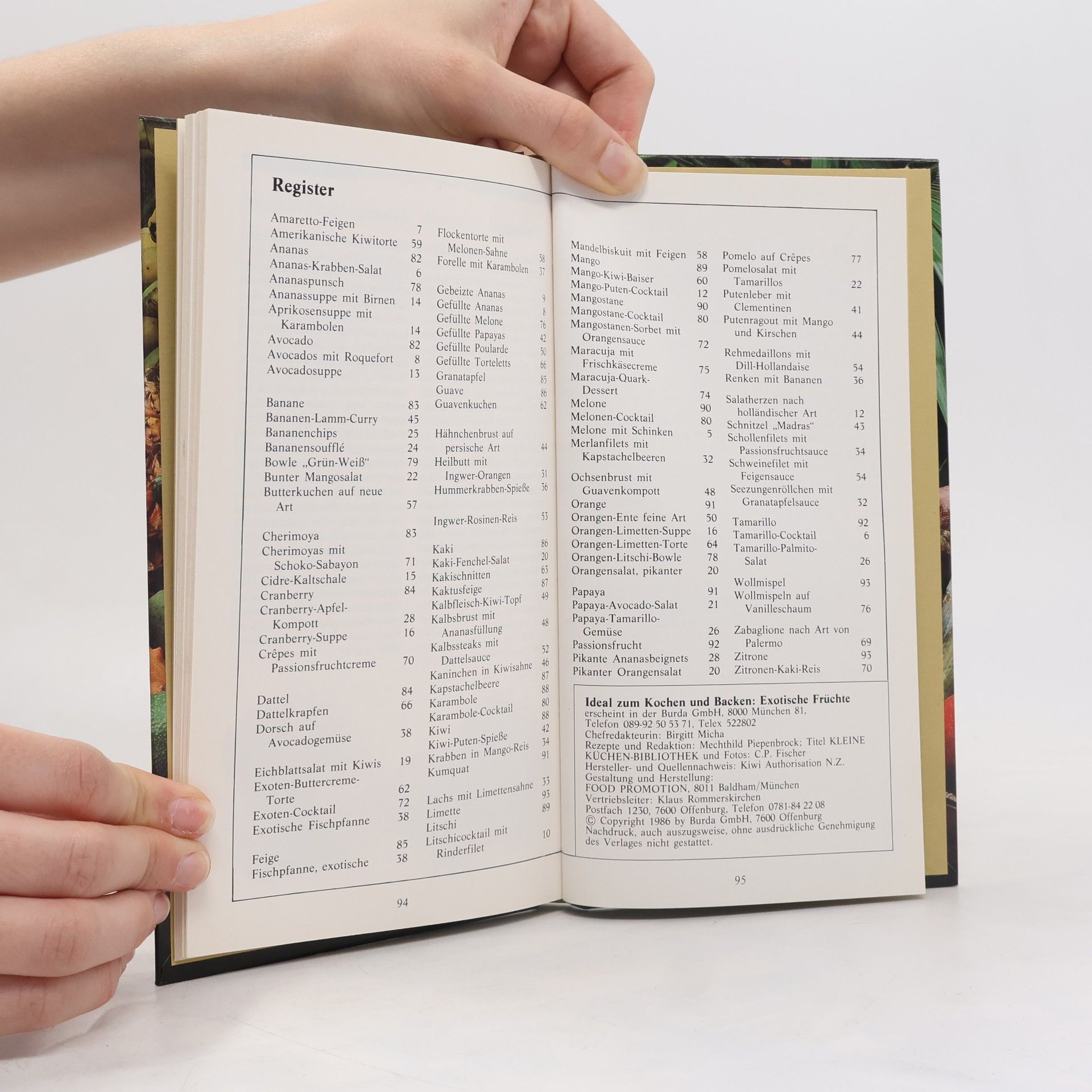 kolektiv Ideal zum Kochen & Backen. Exotische Früchte