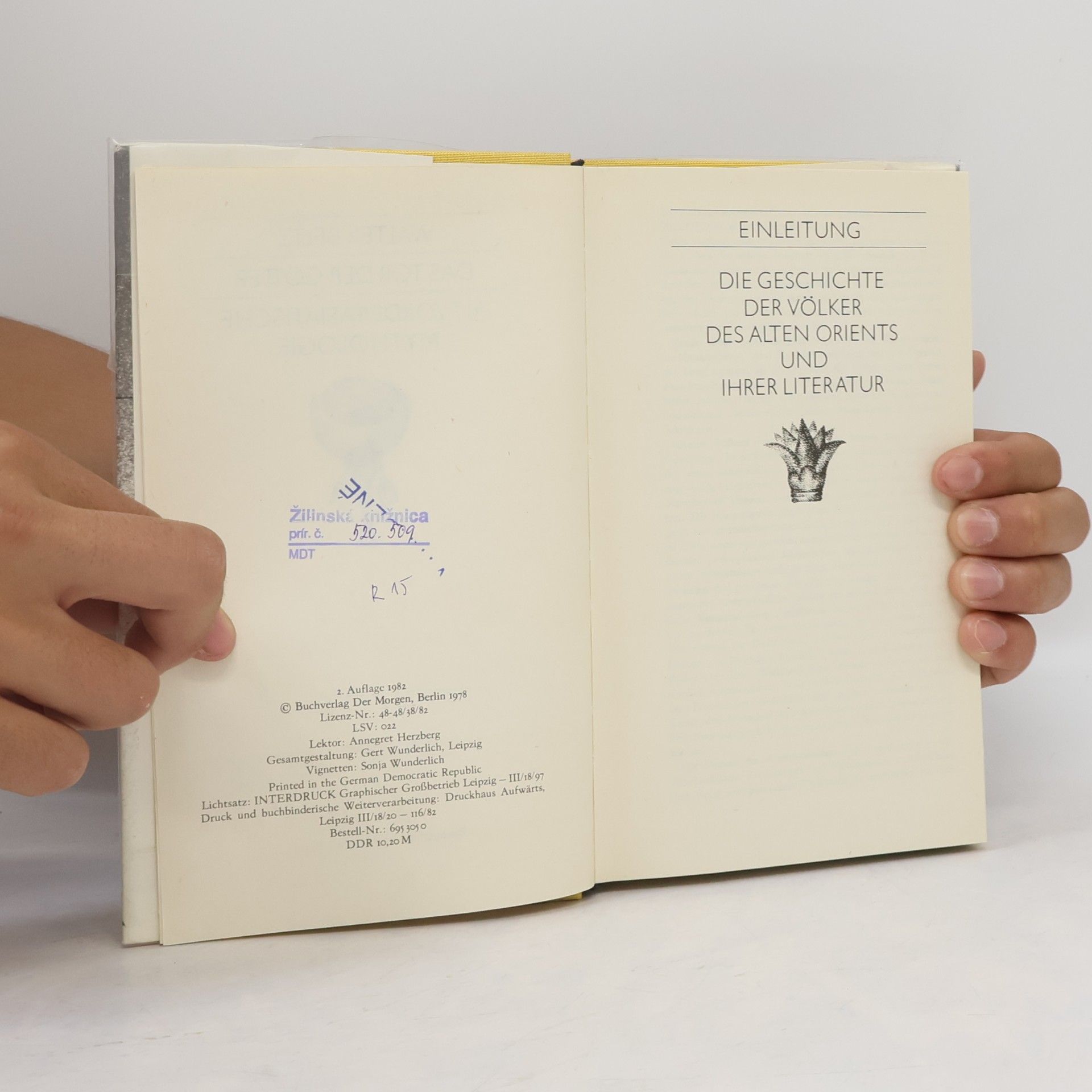 Autorenkollektiv Einleitung. Die Geschichte der Völker des Alten Orients und ihrer Literatur