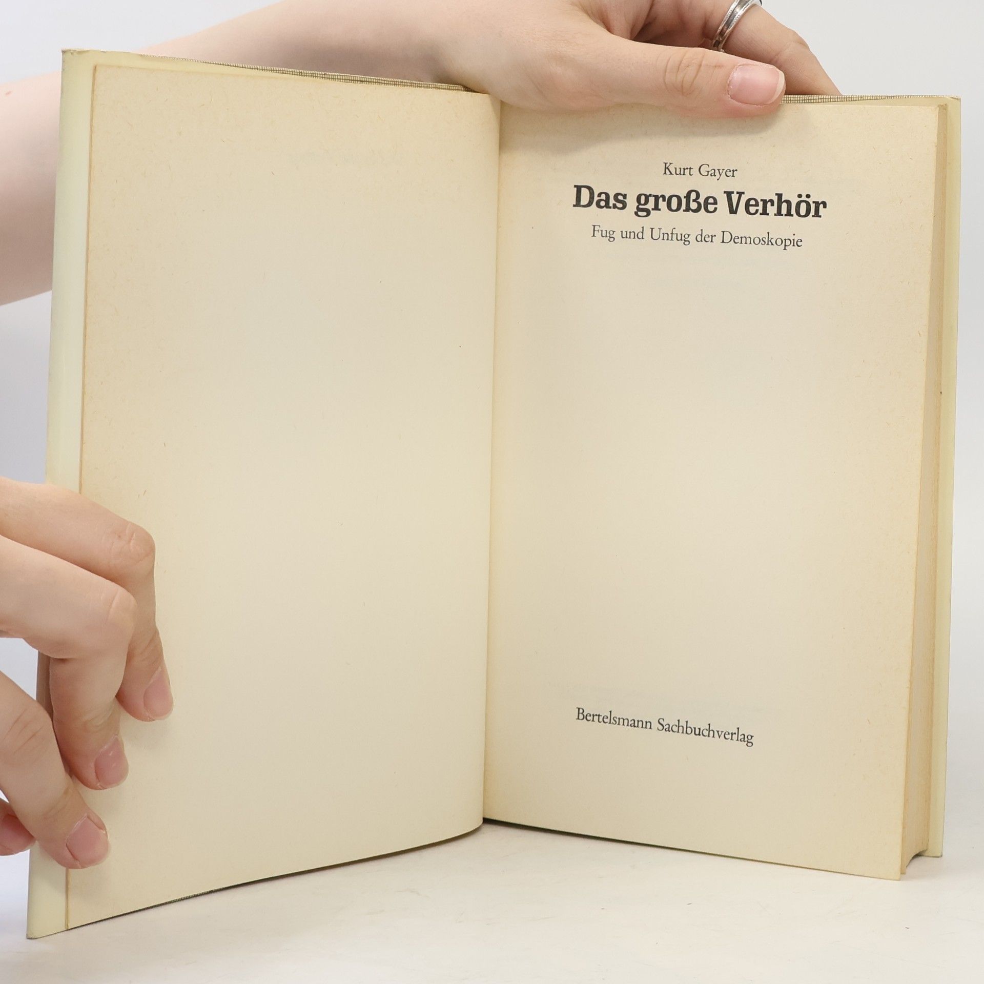 Kurt Gayer Das große Verhör