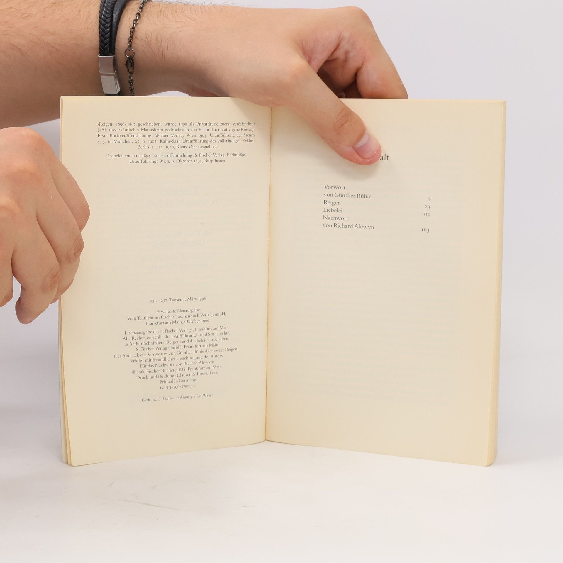 Arthur Schnitzler Reigen. Liebelei