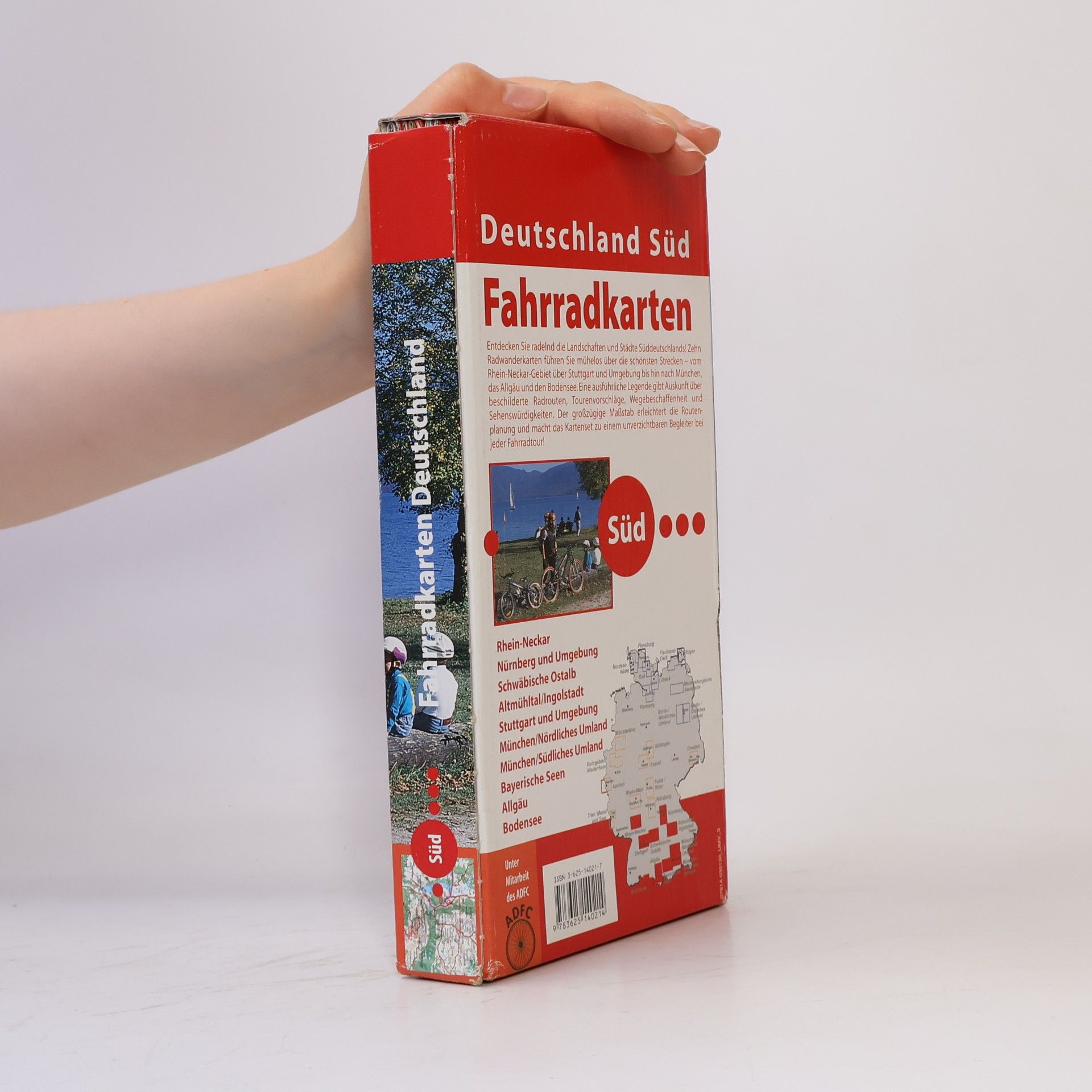 Autores varios Deutschland Süd Fahrradkarten