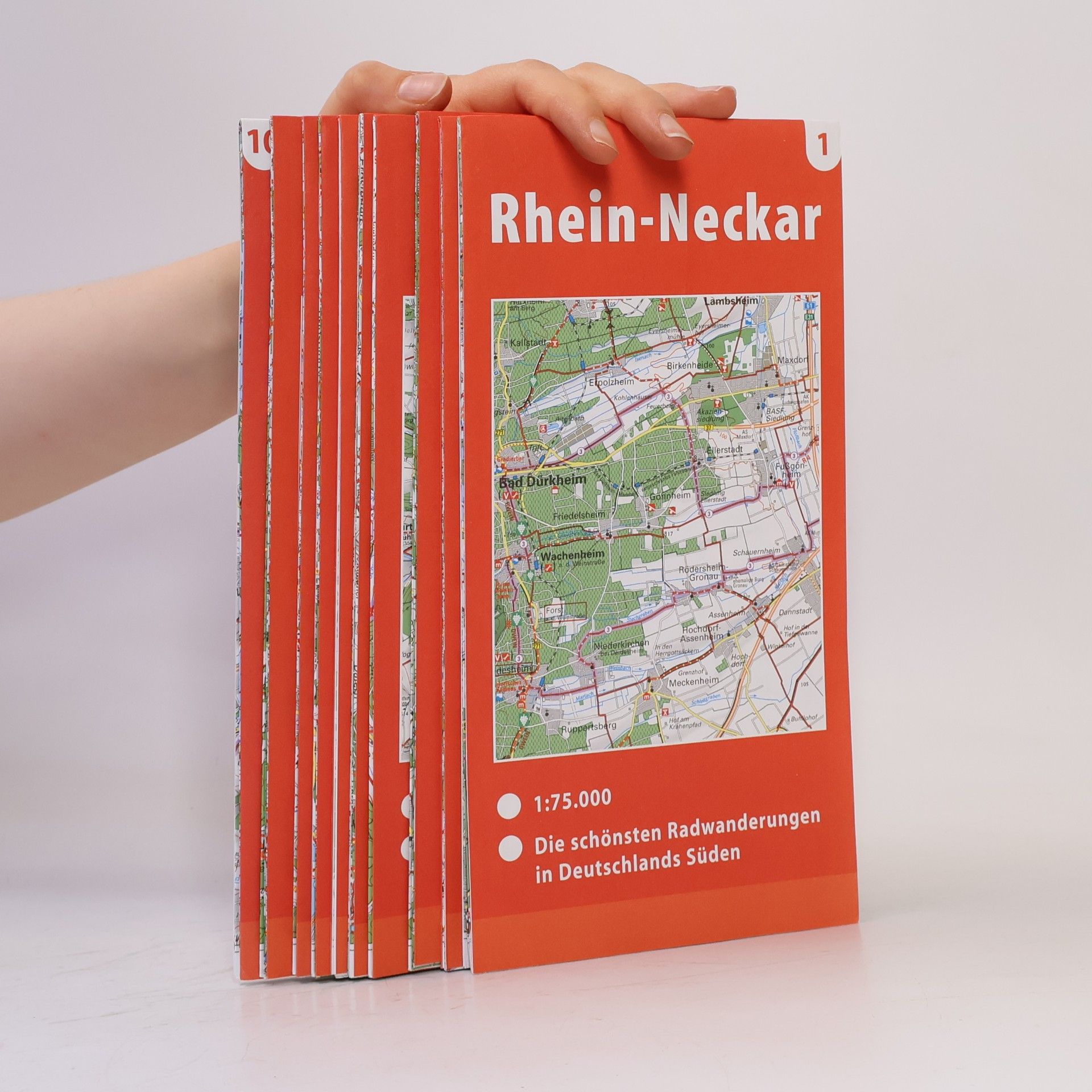 Autores varios Deutschland Süd Fahrradkarten