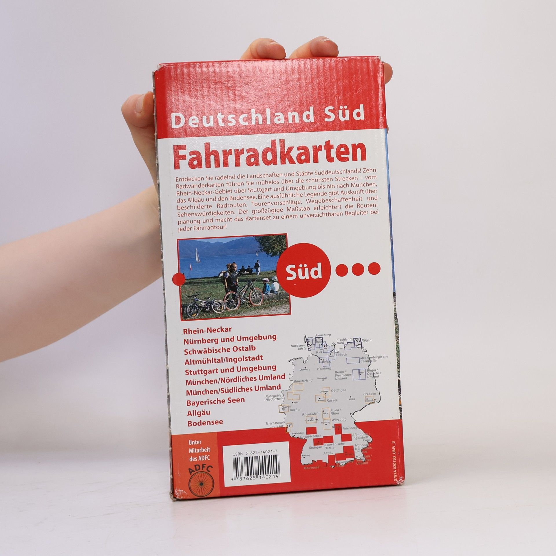 Autores varios Deutschland Süd Fahrradkarten