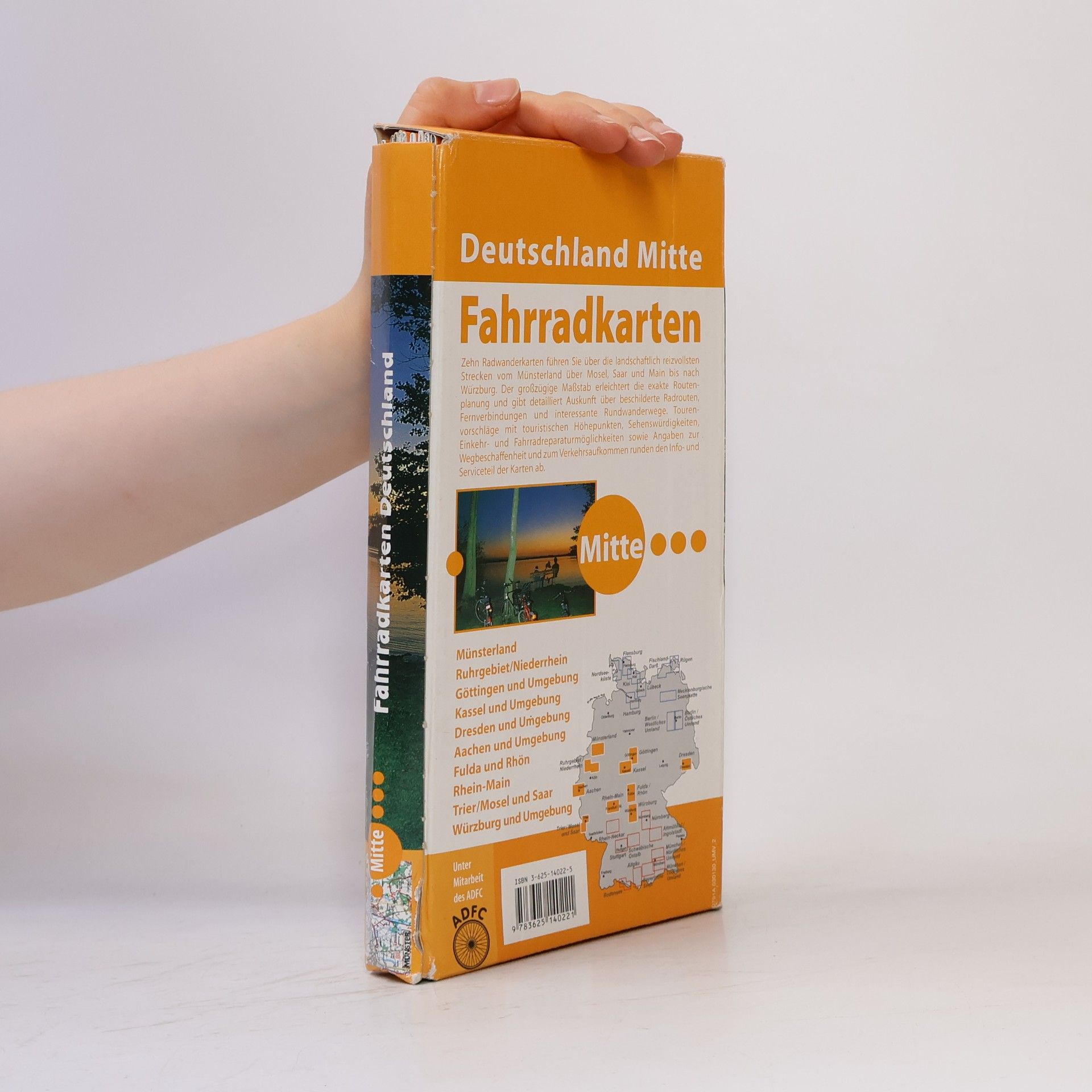 Autores varios Fahrradkarten Deutschland Mitte