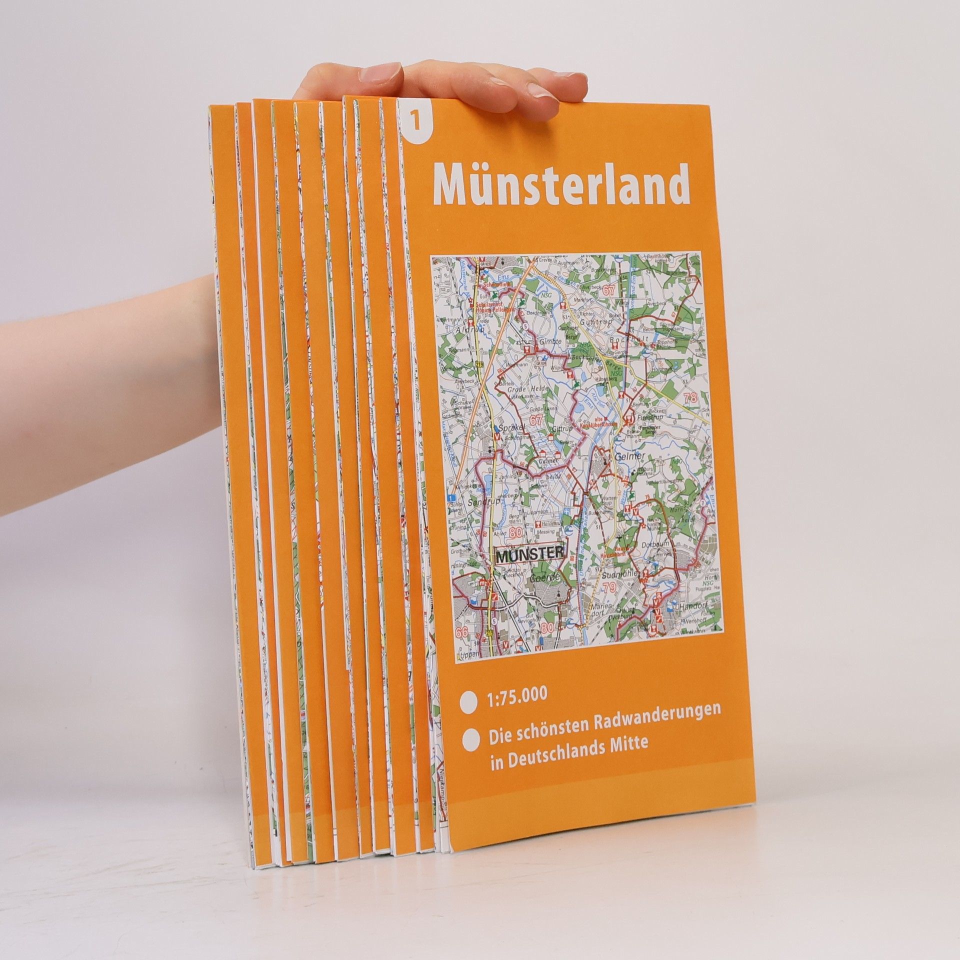 Autores varios Fahrradkarten Deutschland Mitte