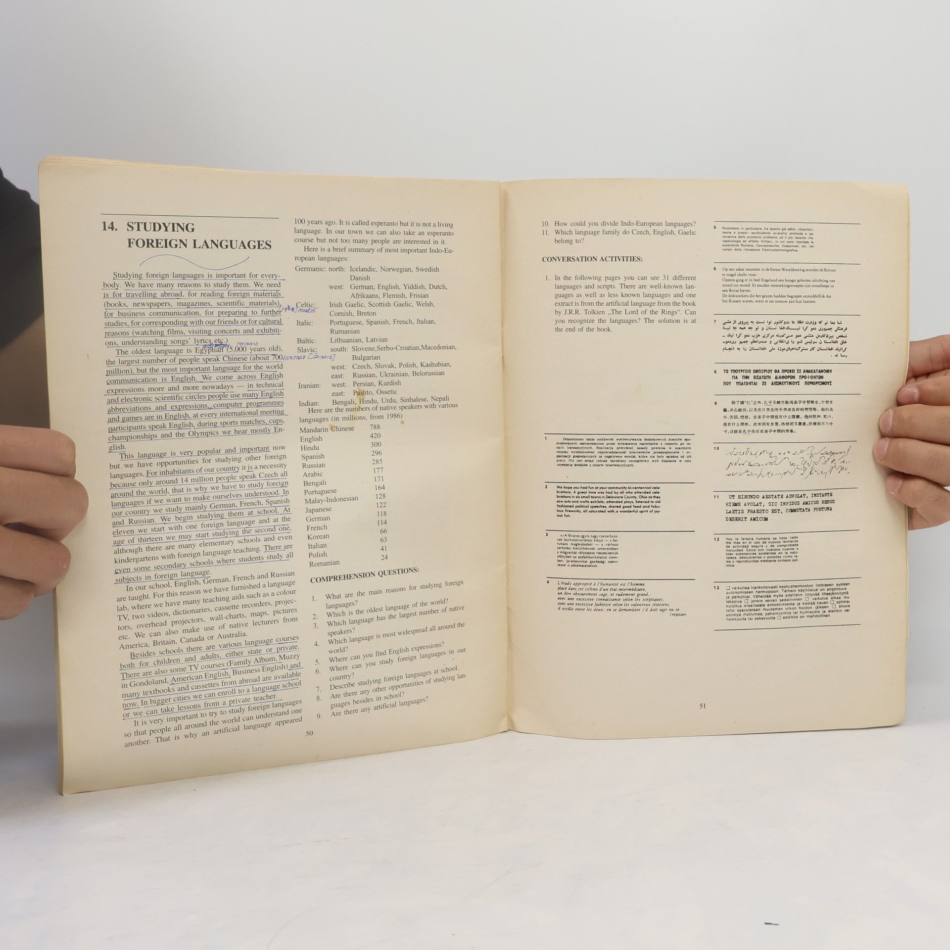 Jana Odehnalová Reading Material for the Graduation Exam