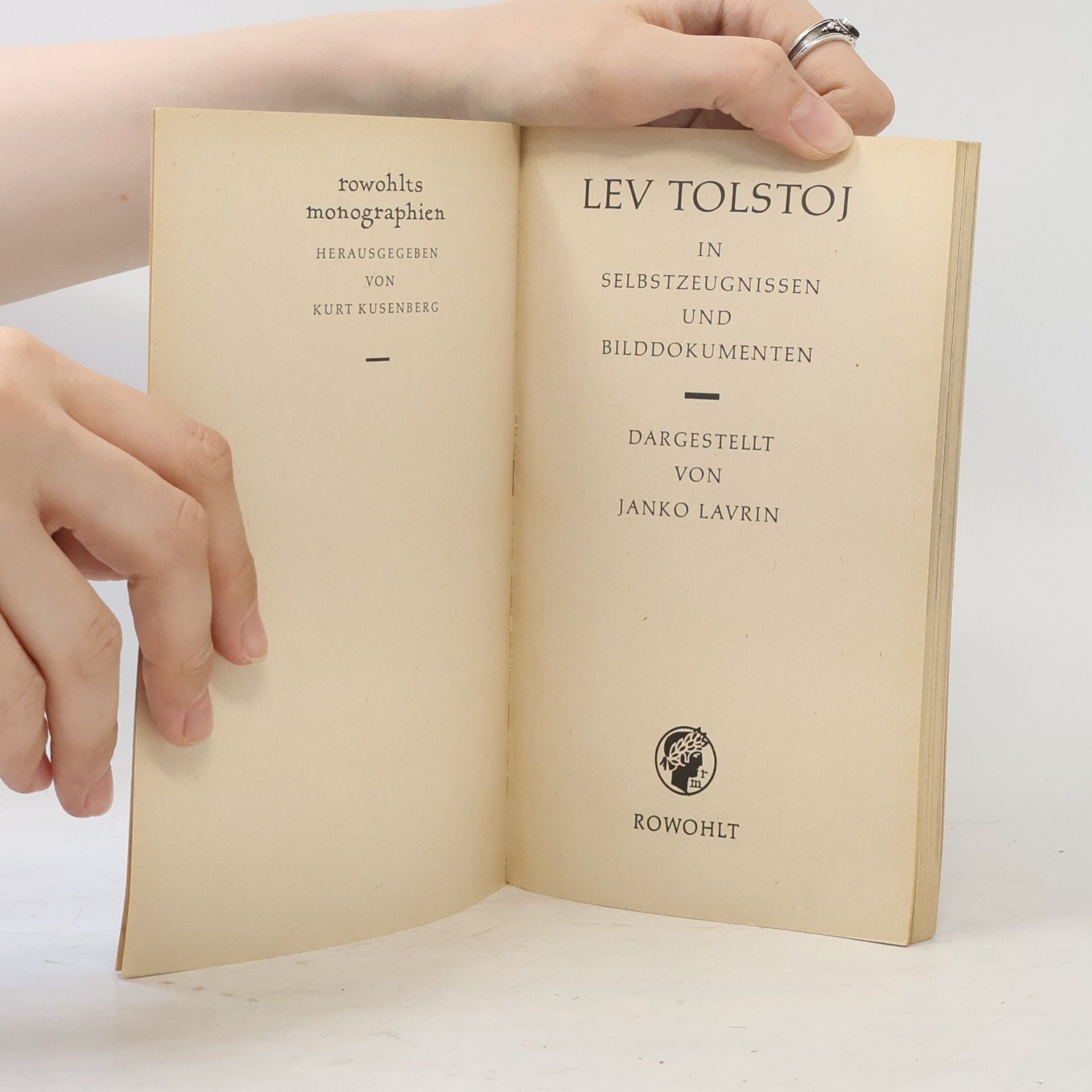 Janko Lavrin Lev Tolstoj in Selbstzeugnissen und Bilddokumenten