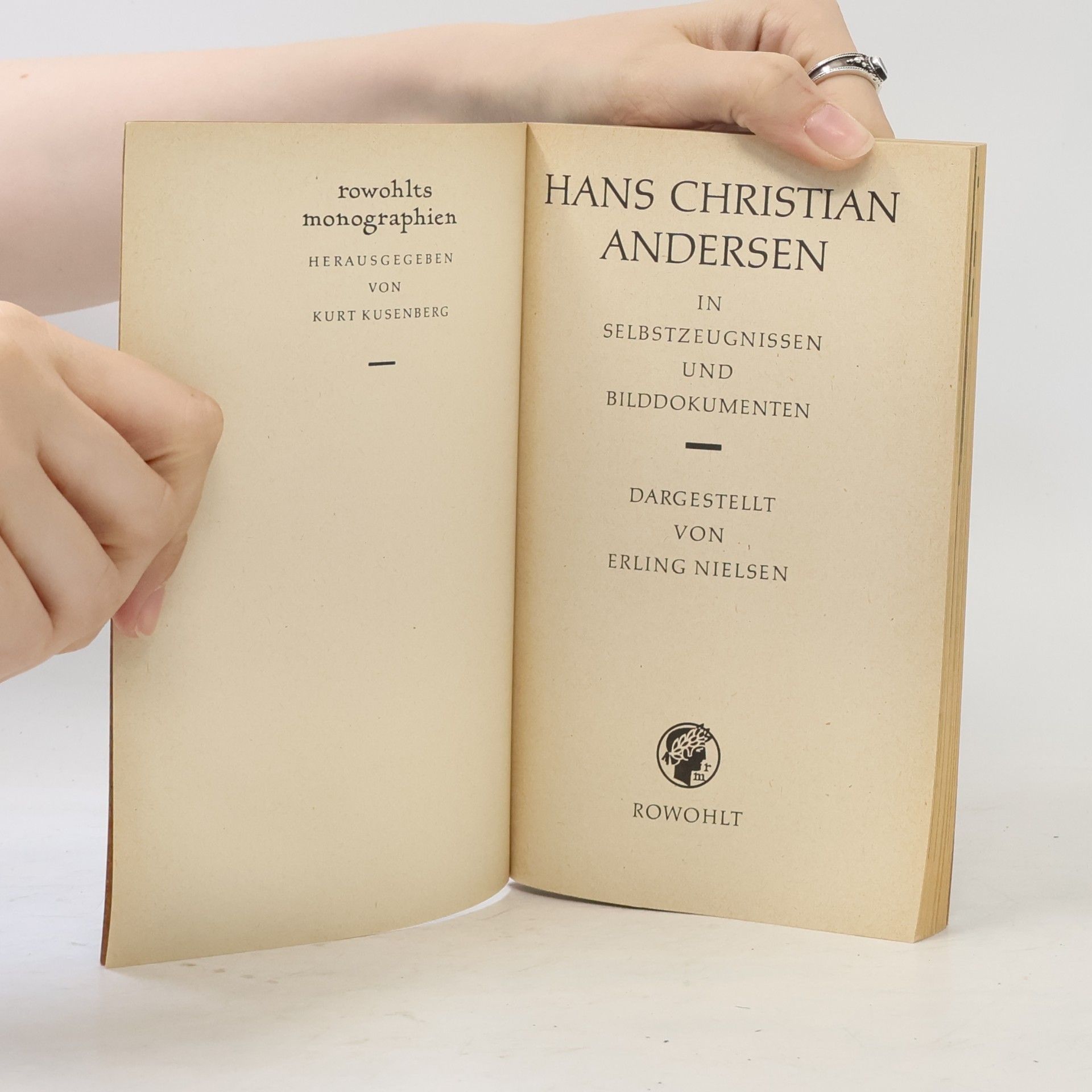 Hans-Christian Andersen Hans Christian Andersen in Selbstzeugnissen und Bilddokumenten