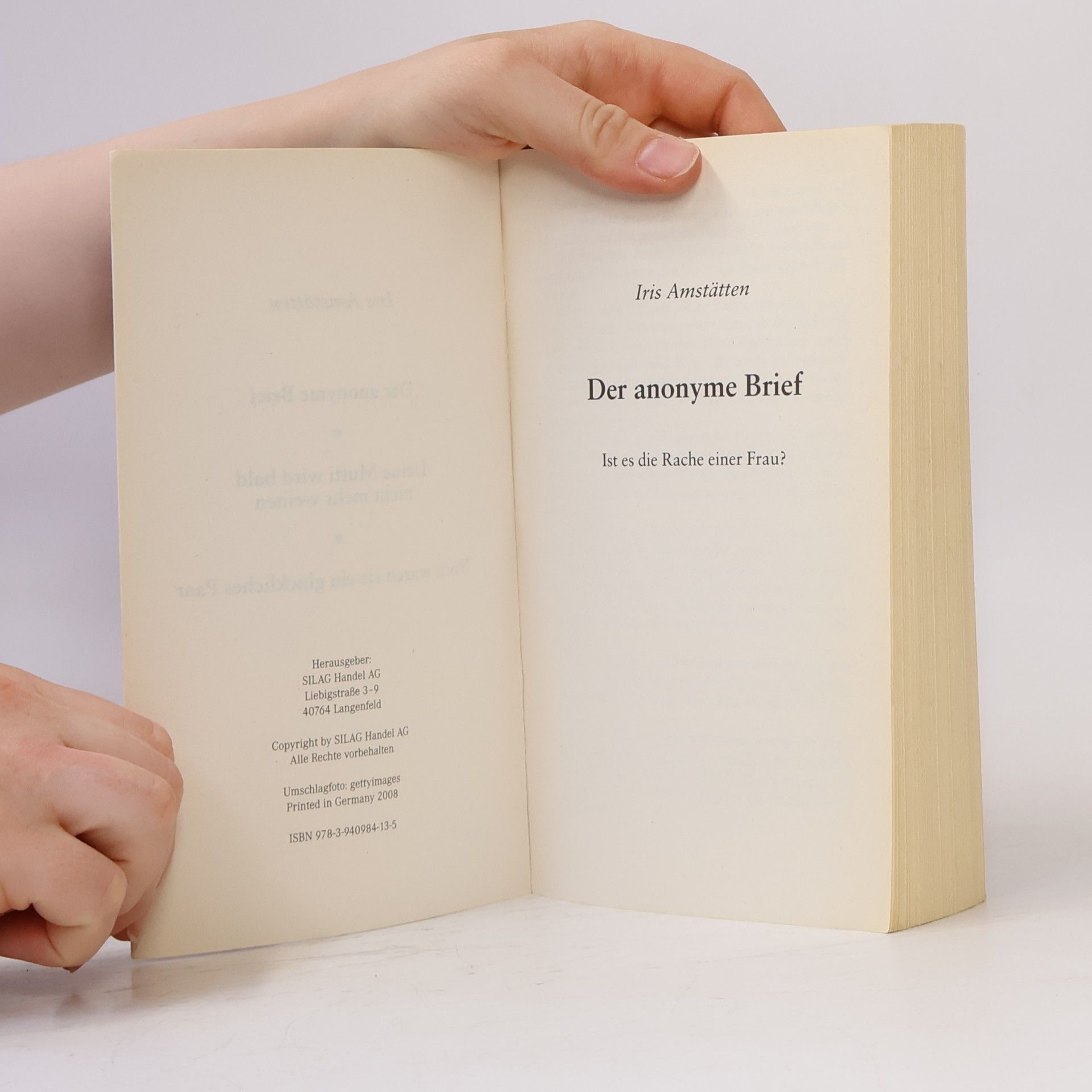 Iris Amstätten Der anonyme Brief