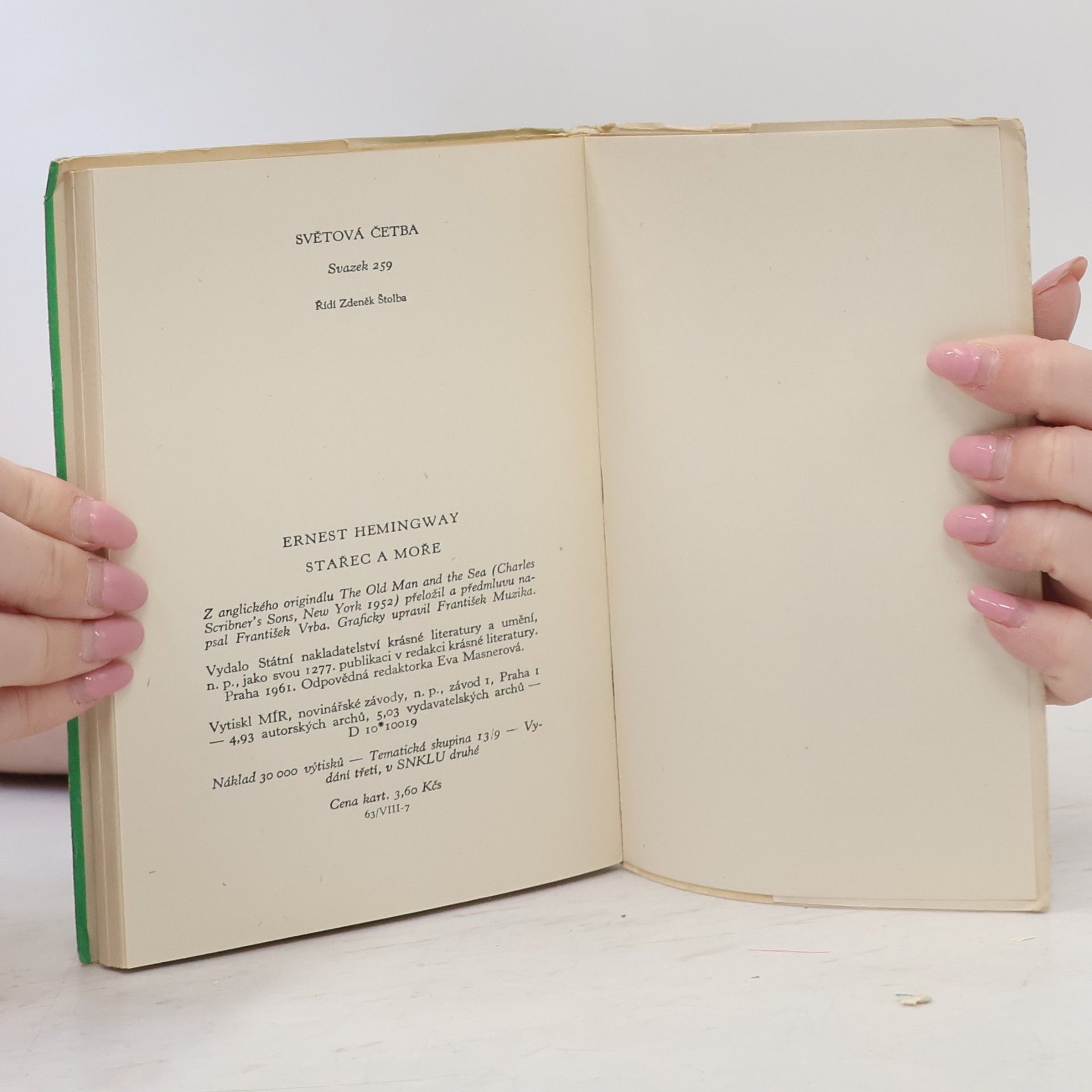Ernest Hemingway Stařec a moře