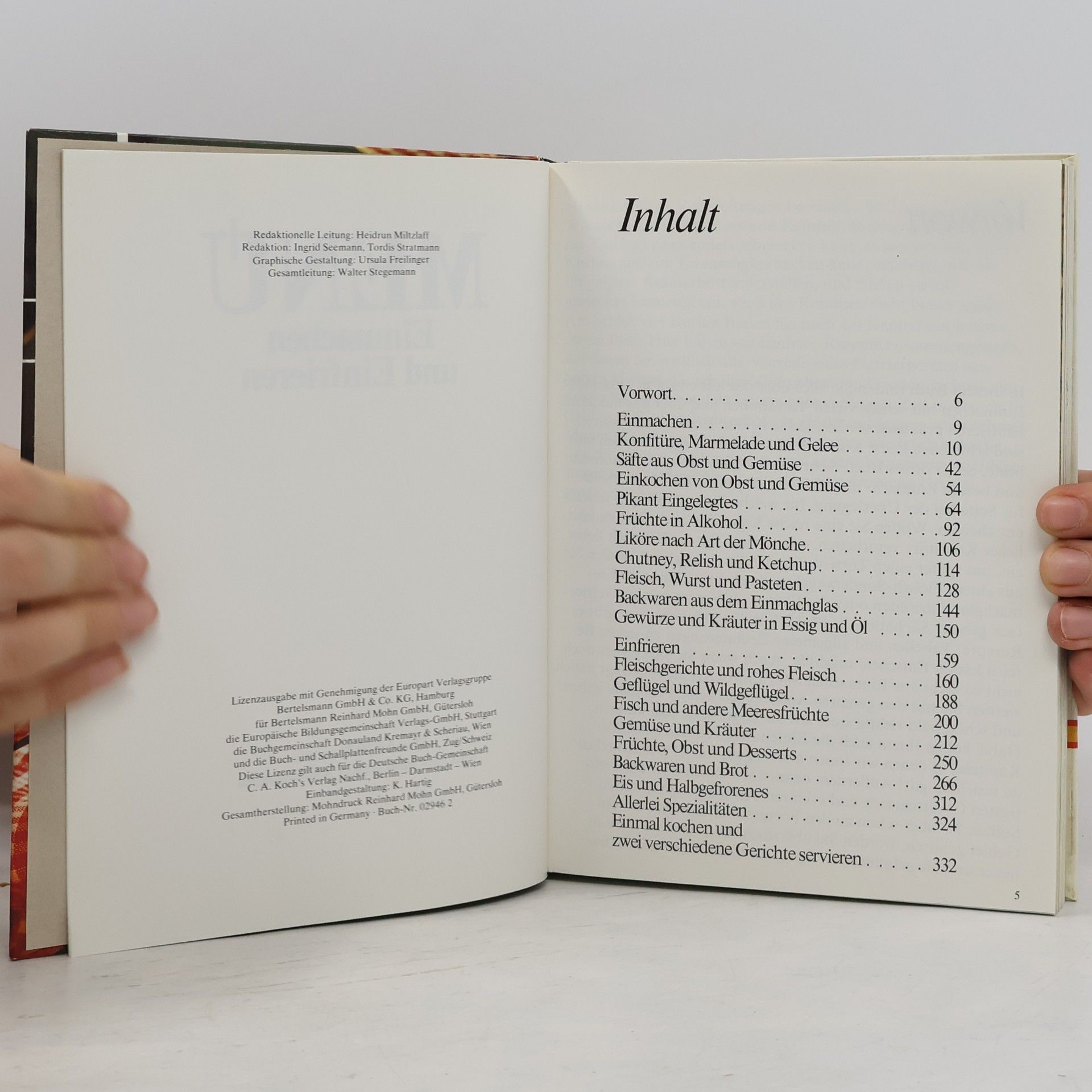 Various authors Menu. Einmachen und Einfrieren