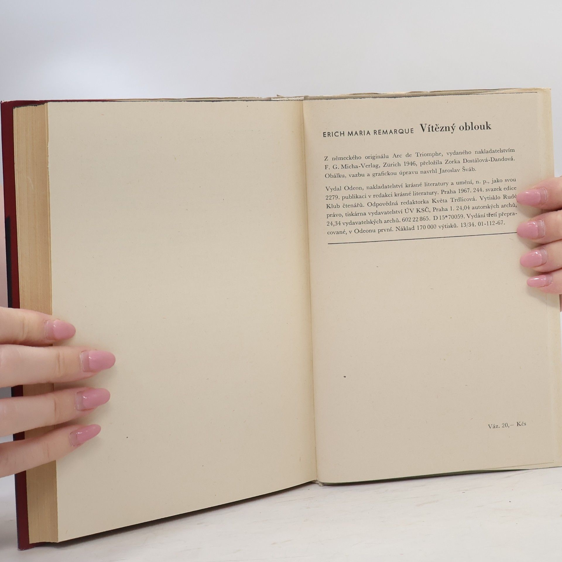 Erich Maria Remarque Vítězný oblouk