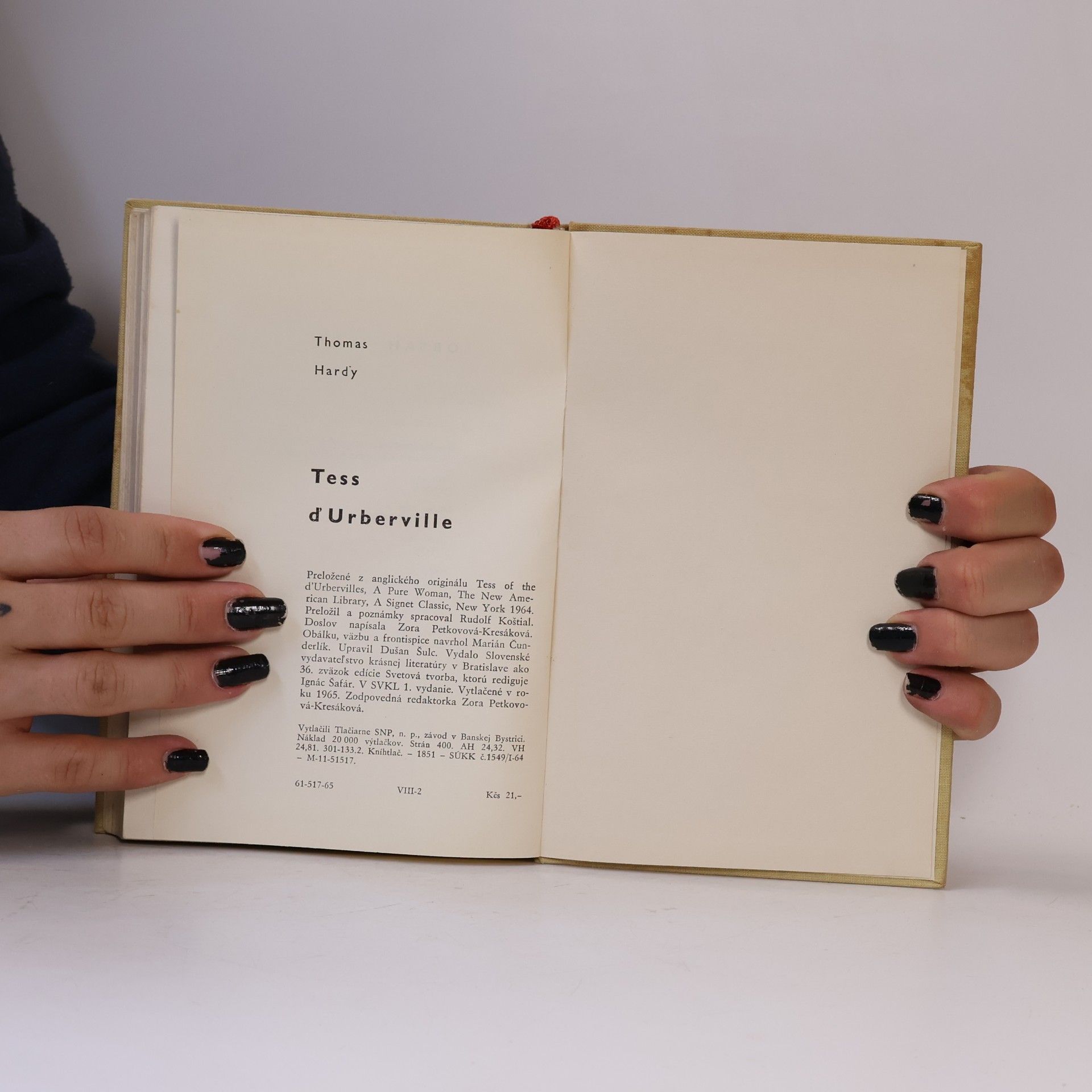 Thomas Hardy Tess d'Urberville