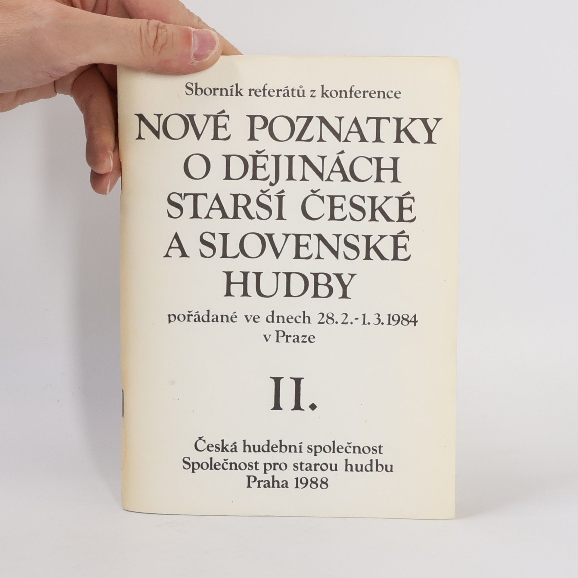 Autorenkollektiv Nové poznatky o dějinách starší české a slovenské hudby. I-II.