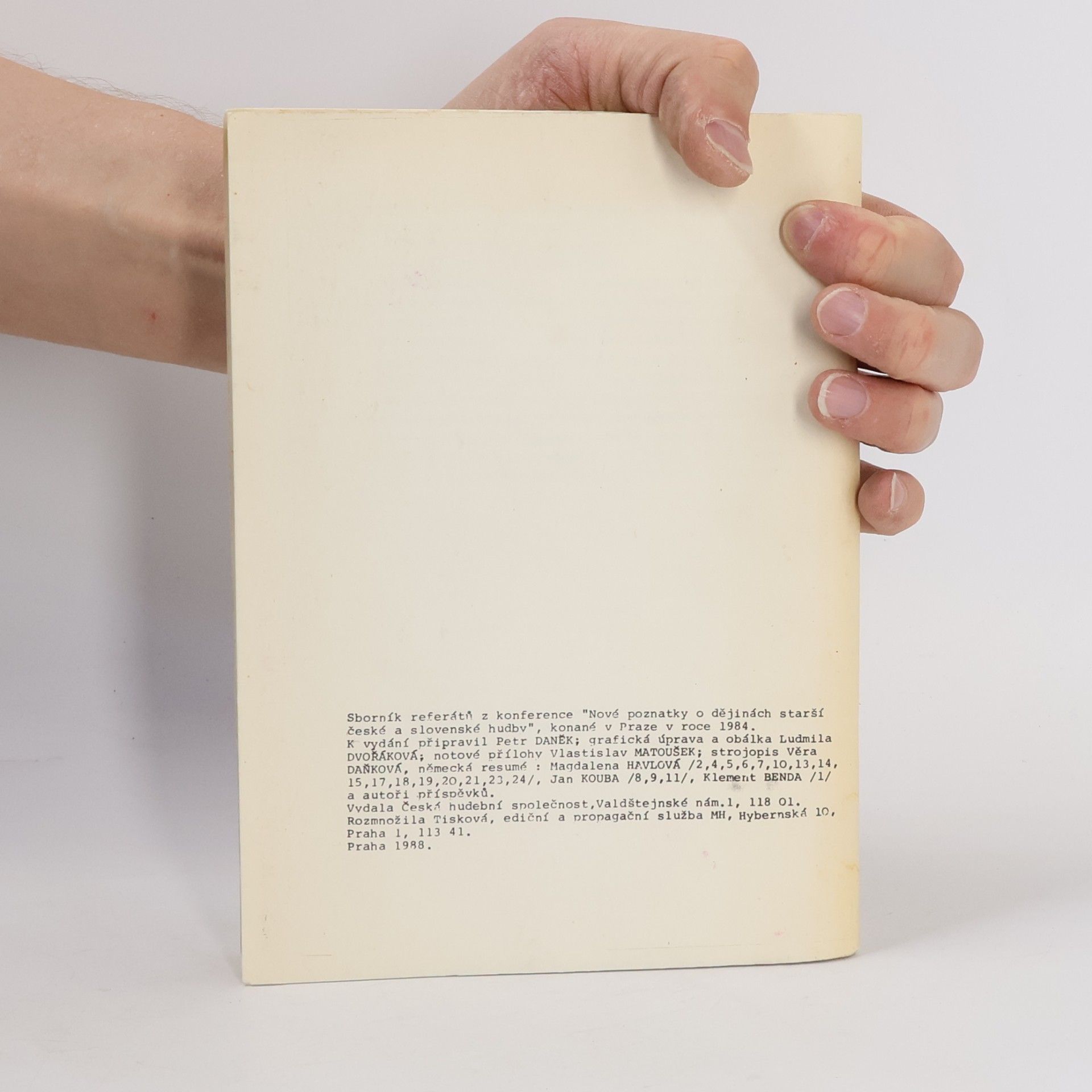 Autorenkollektiv Nové poznatky o dějinách starší české a slovenské hudby. I-II.