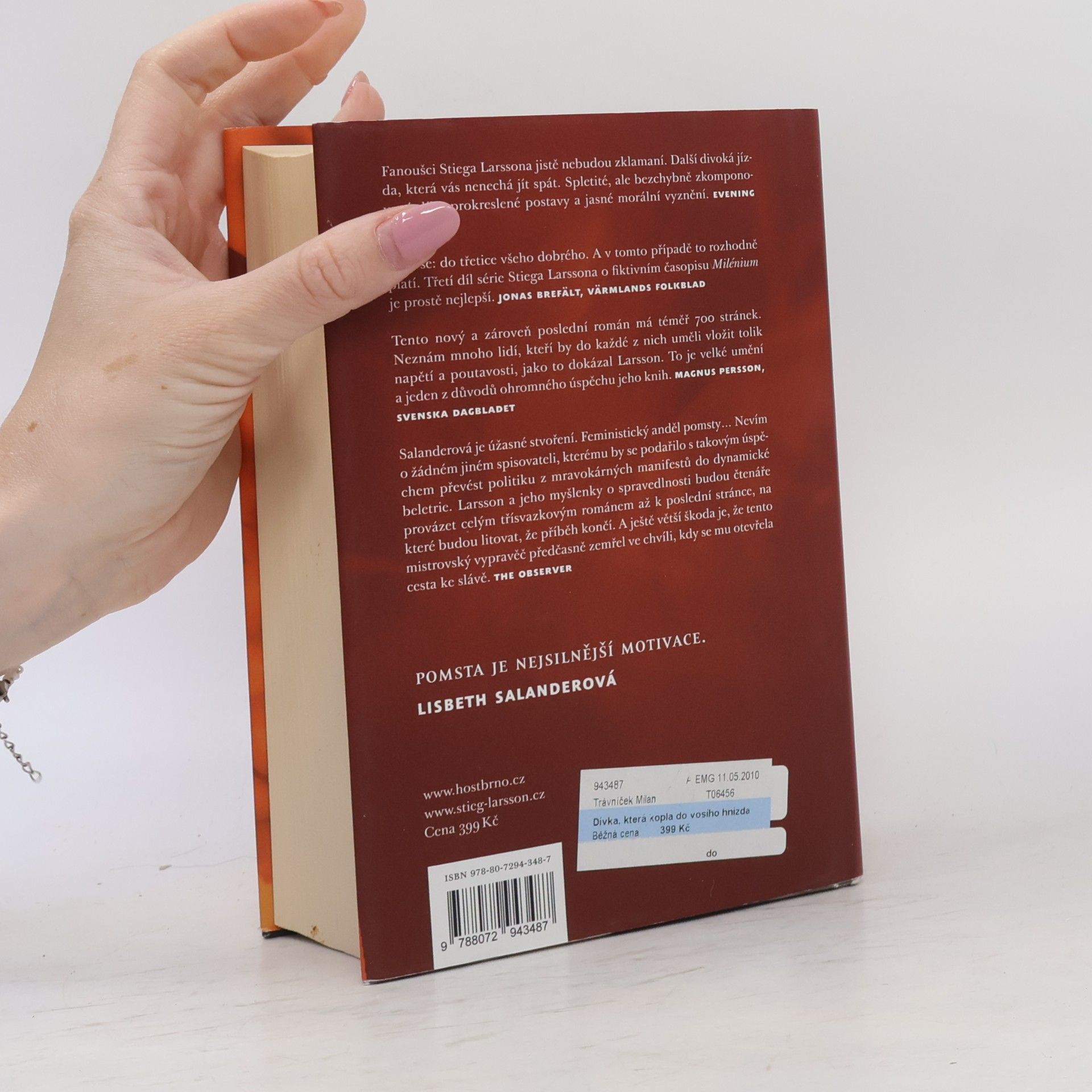 Stieg Larsson Dívka, která kopla do vosího hnízda