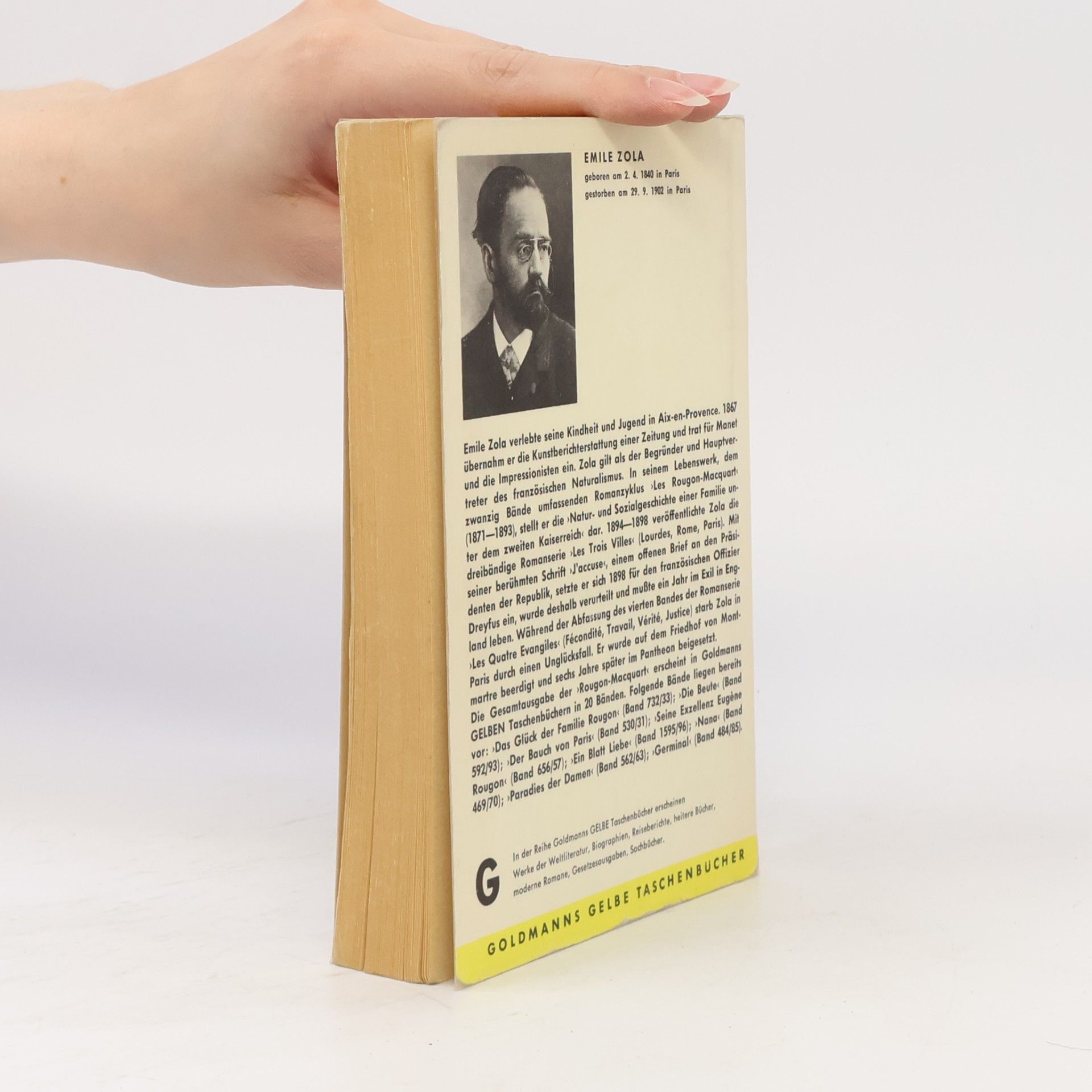 Émile Zola Ein Blatt Liebe