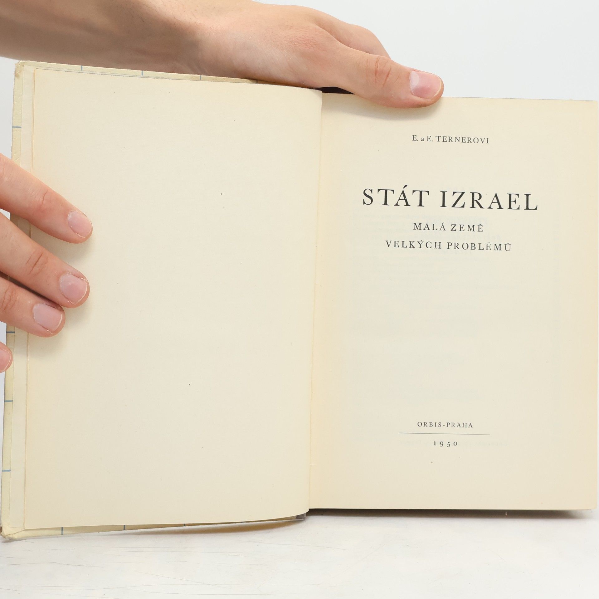 Erich Terner Stát Izrael