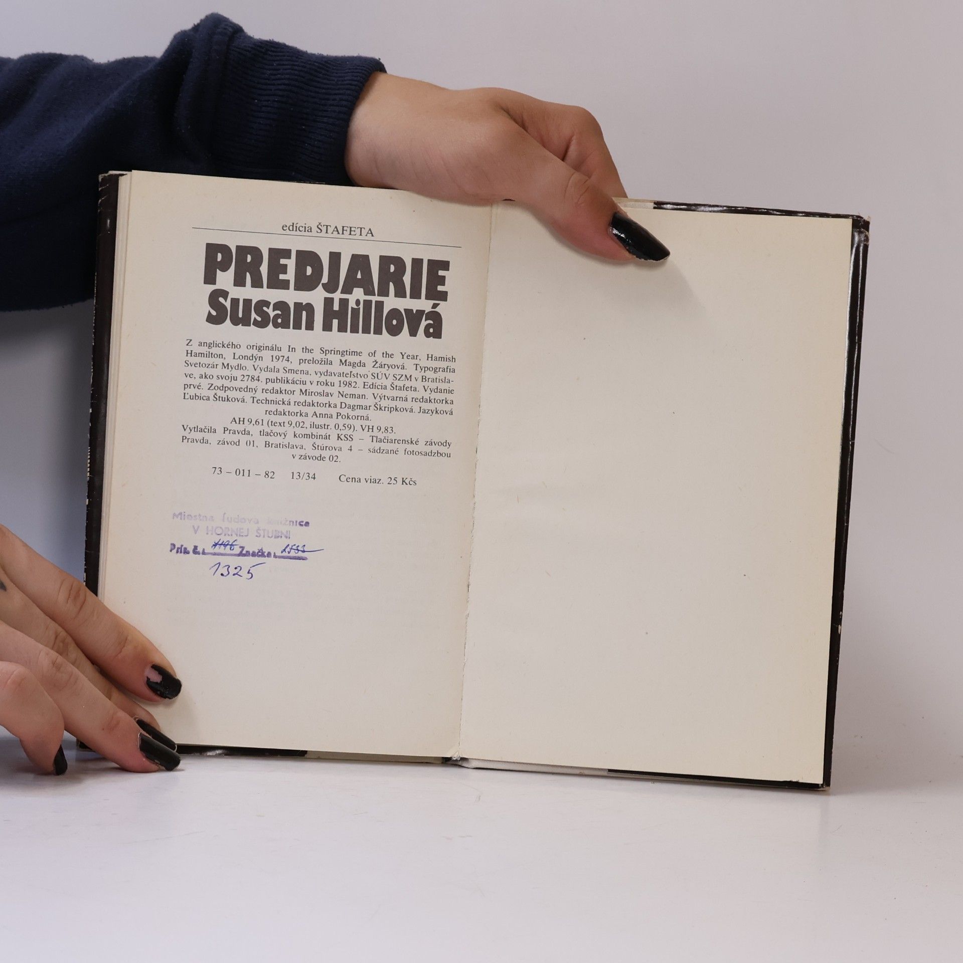 Susan Hill Predjarie