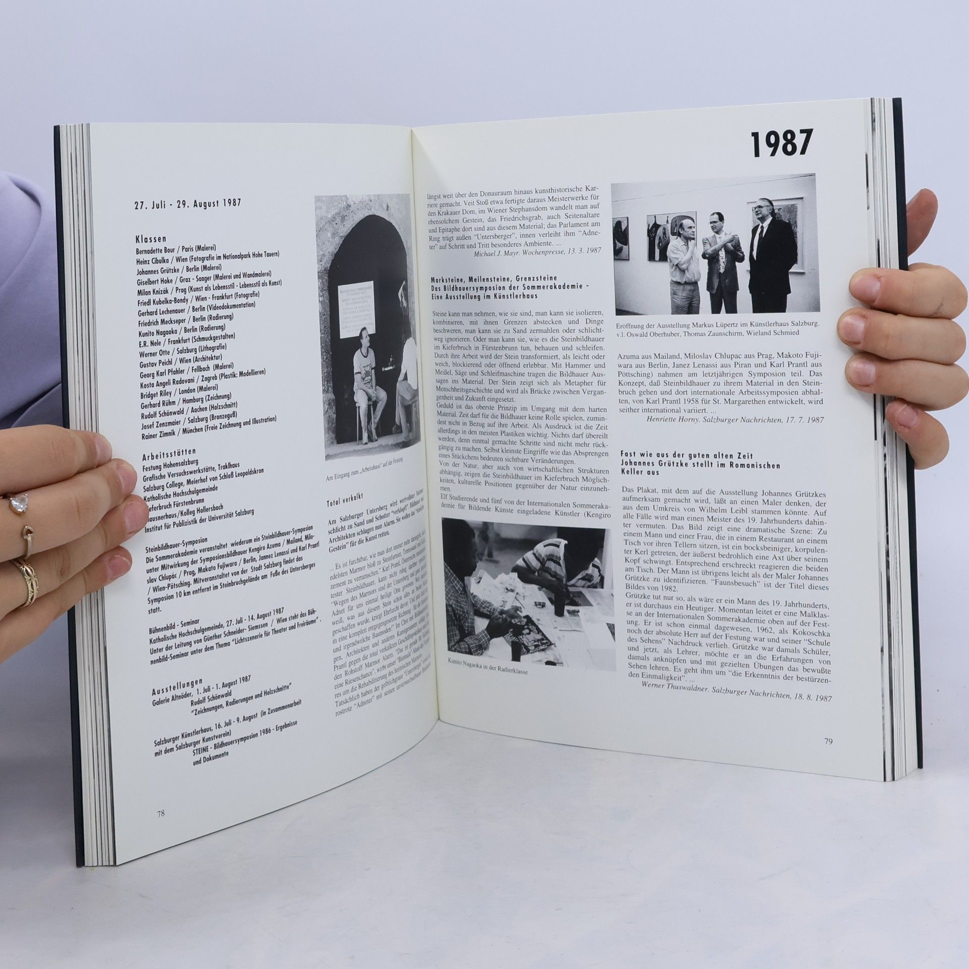 Wieland Schmied Zwischenbilanz. Internationale Sommerakademie für Bildende Kunst 1981-1993.