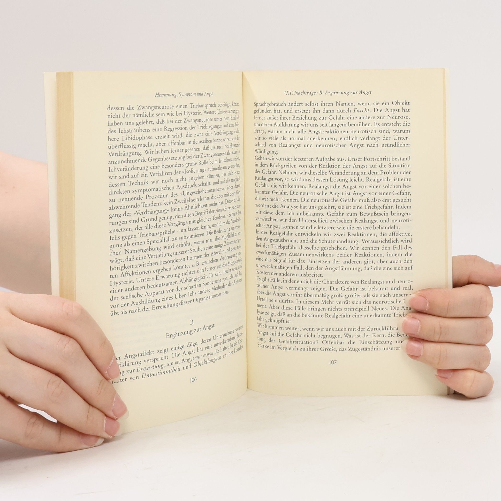 Sigmund Freud Hemmung, Symptom und Angst