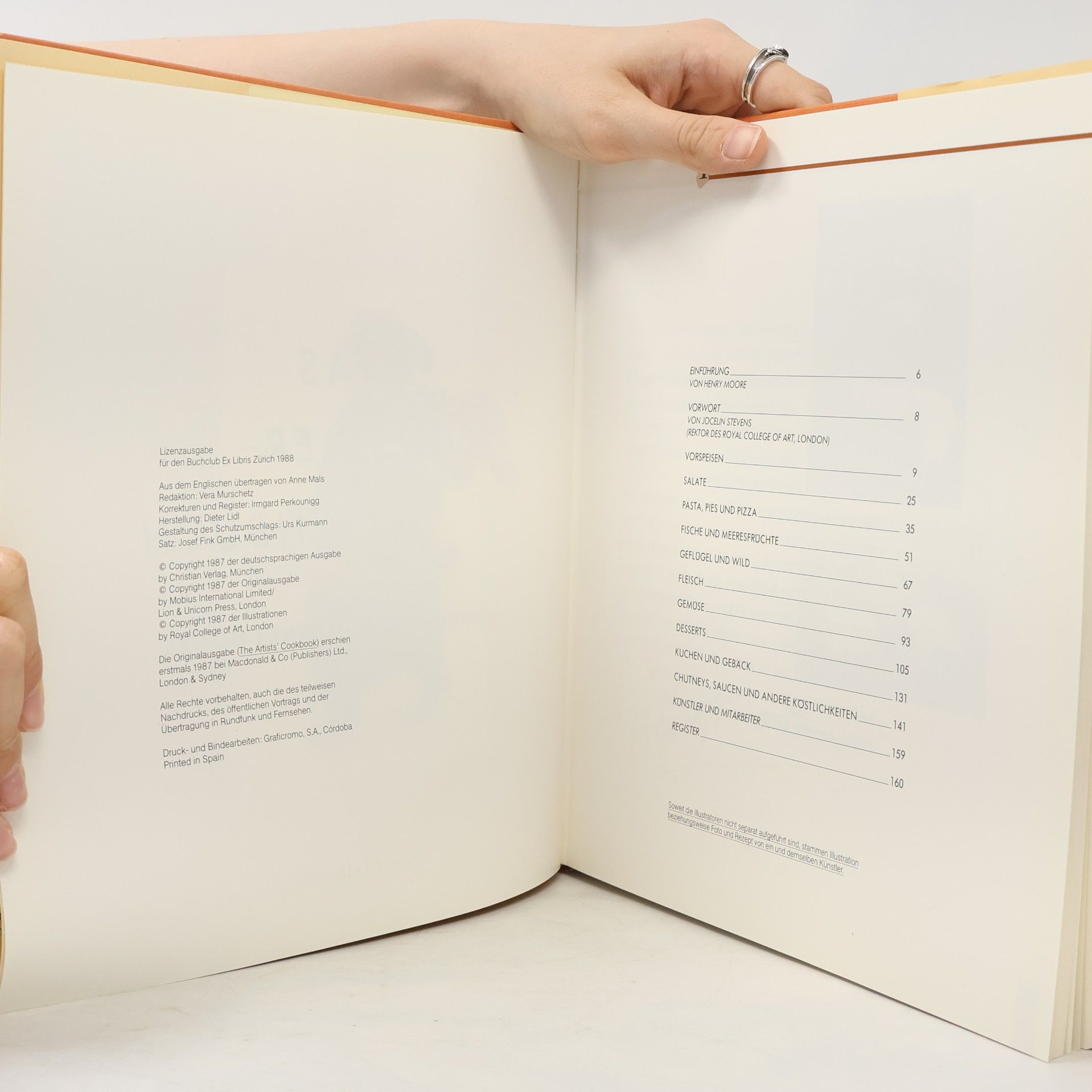 Henry Moore Das Künstlerkochbuch