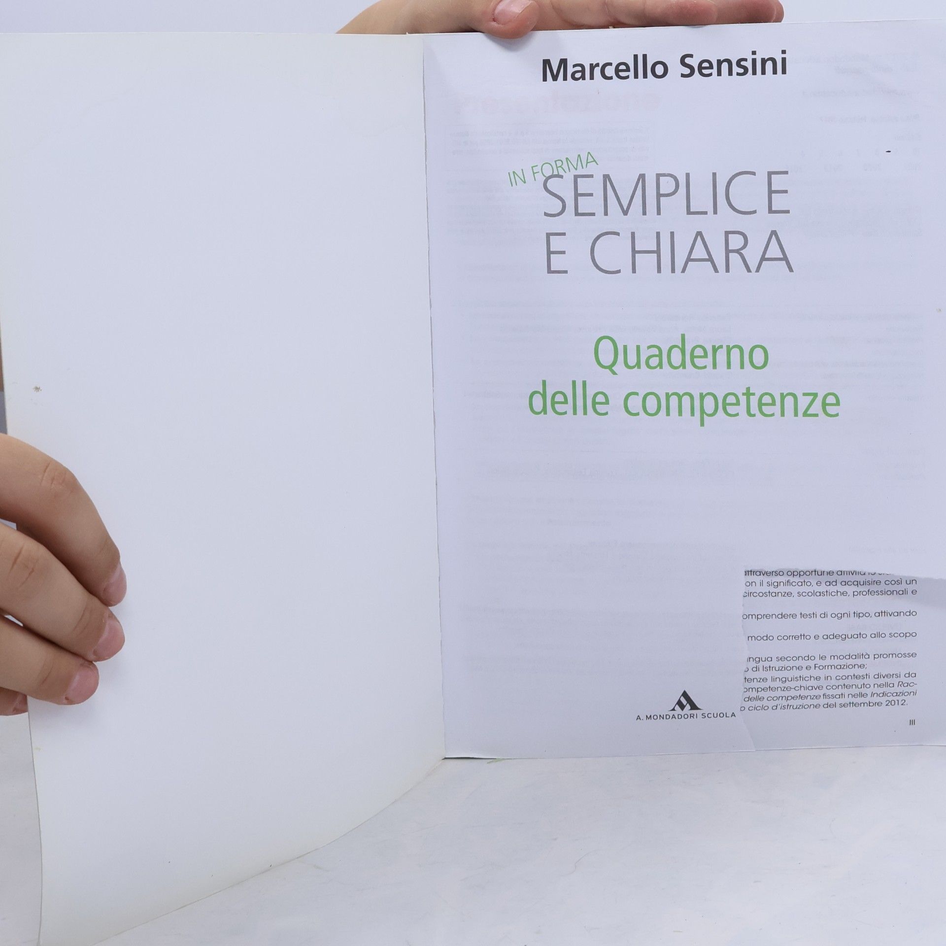Marcello Sensini Semplica e chiara