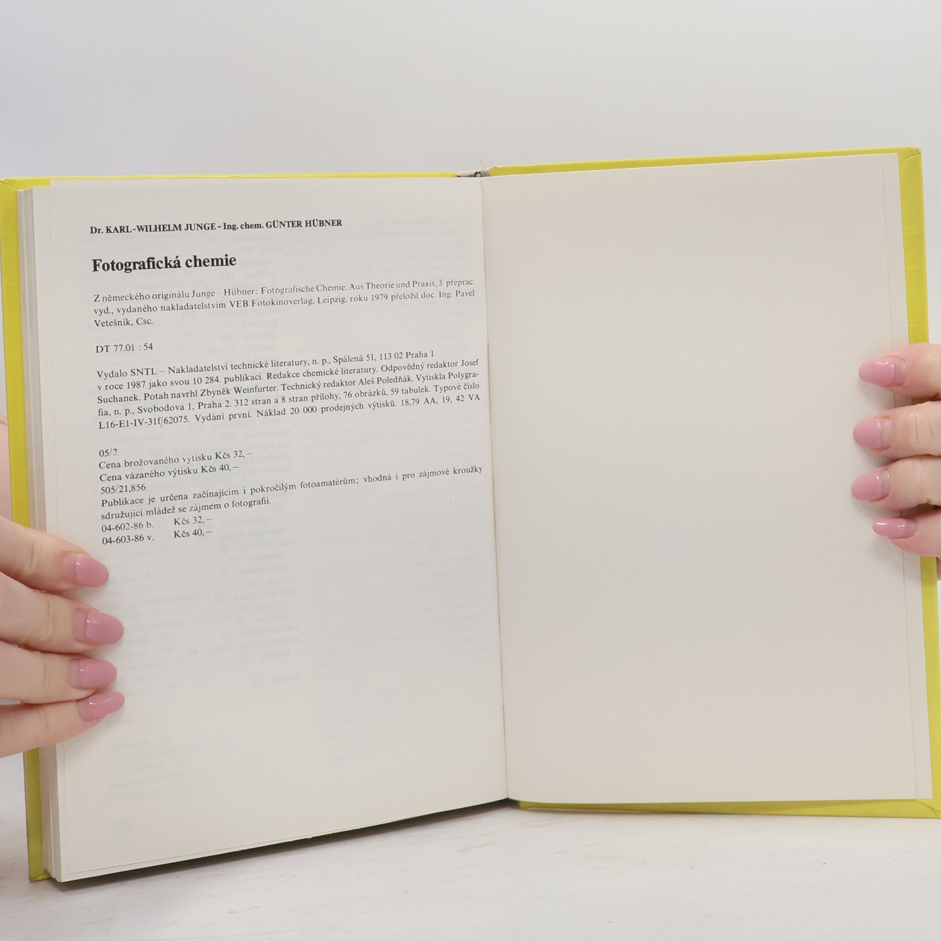 KarlWilhelm Jung Fotografická chemie