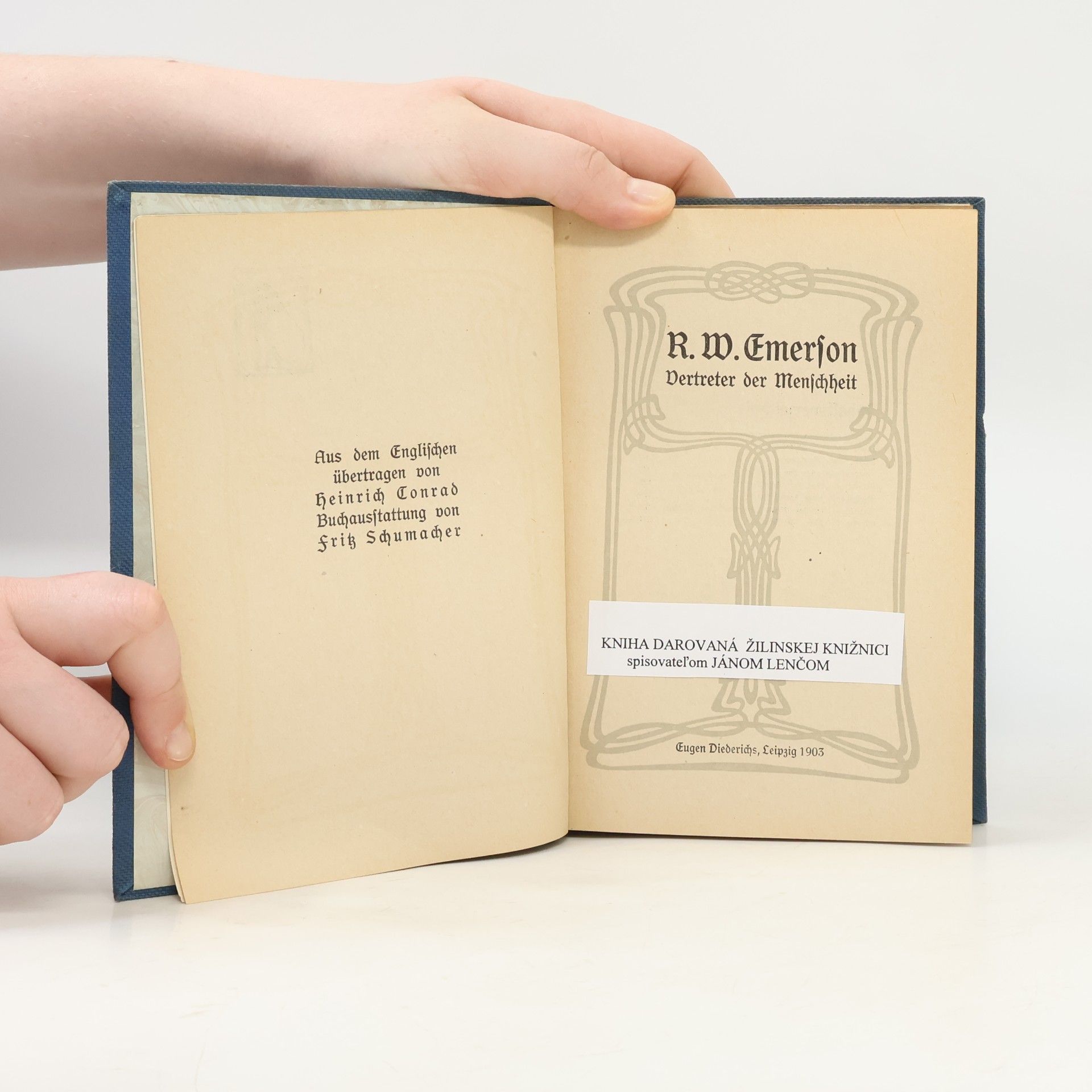 R. W. Emerson Vertreter der Menschheit