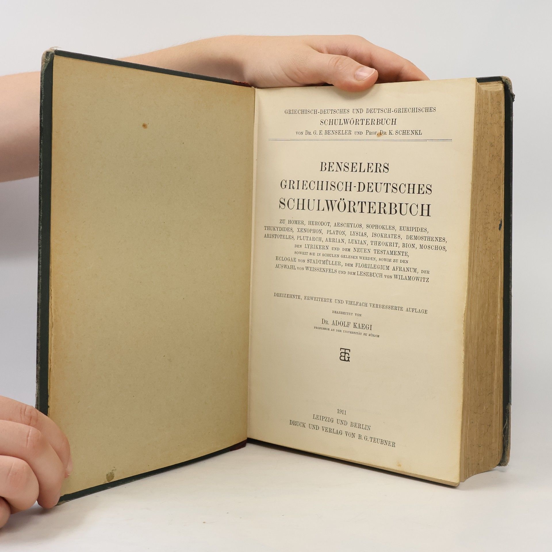 Autorenkollektiv Benselers Griechisch-deutsches Schulwörterbuch