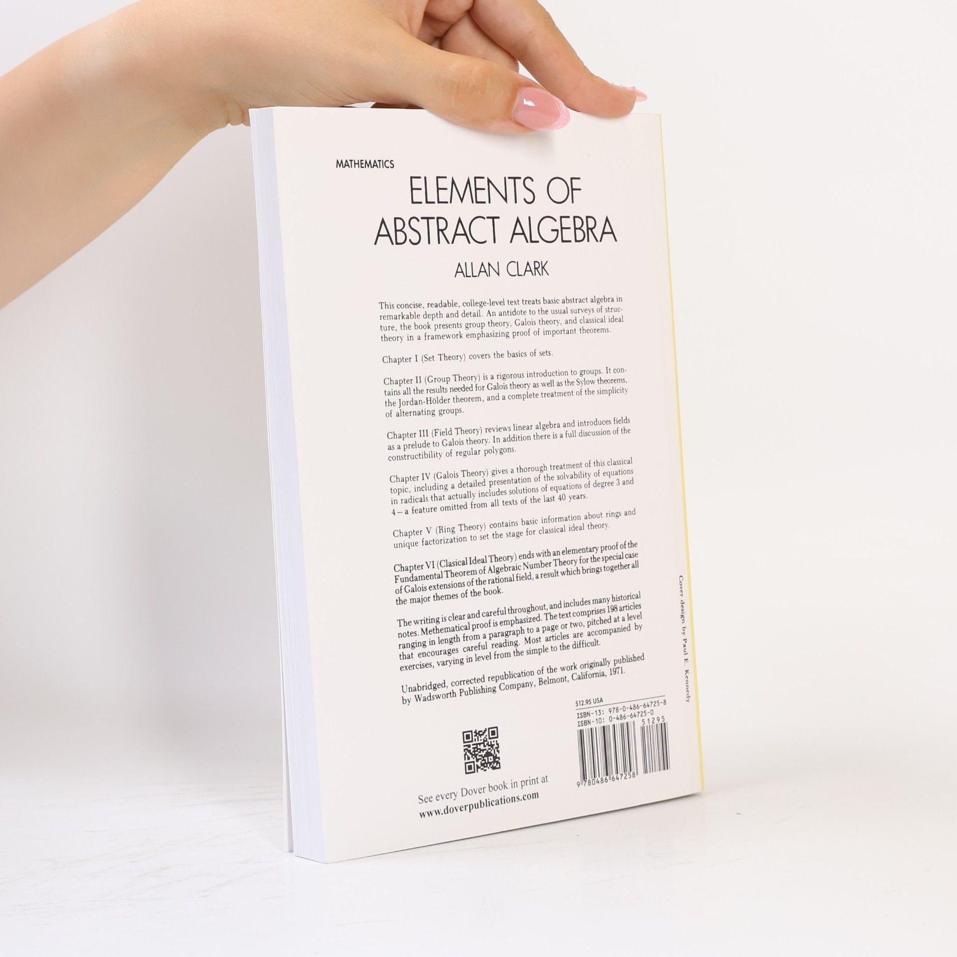 Allan Clark Elements of Abstract Algebra
