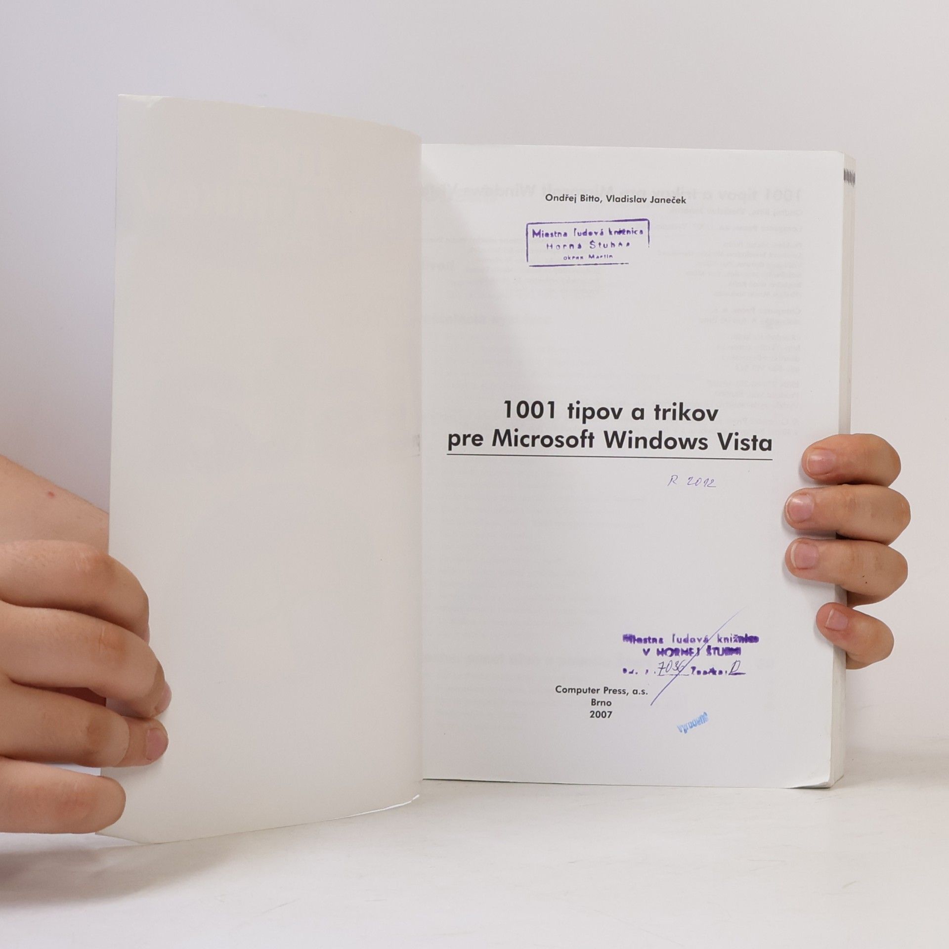 Ondřej Bitto 1001 tipov a trikov pre Microsoft Windows Vista
