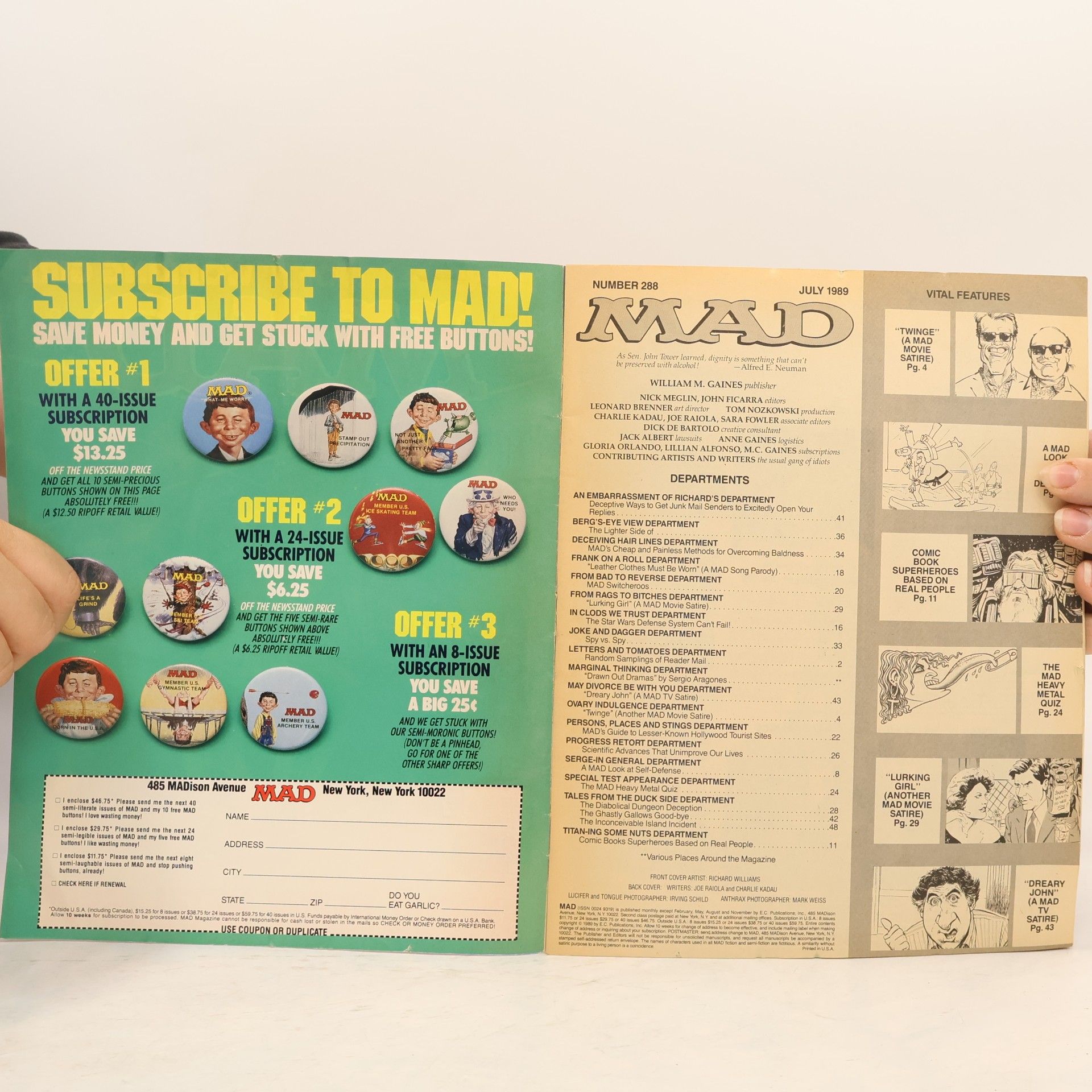 Various authors MAD 288, 7/1989