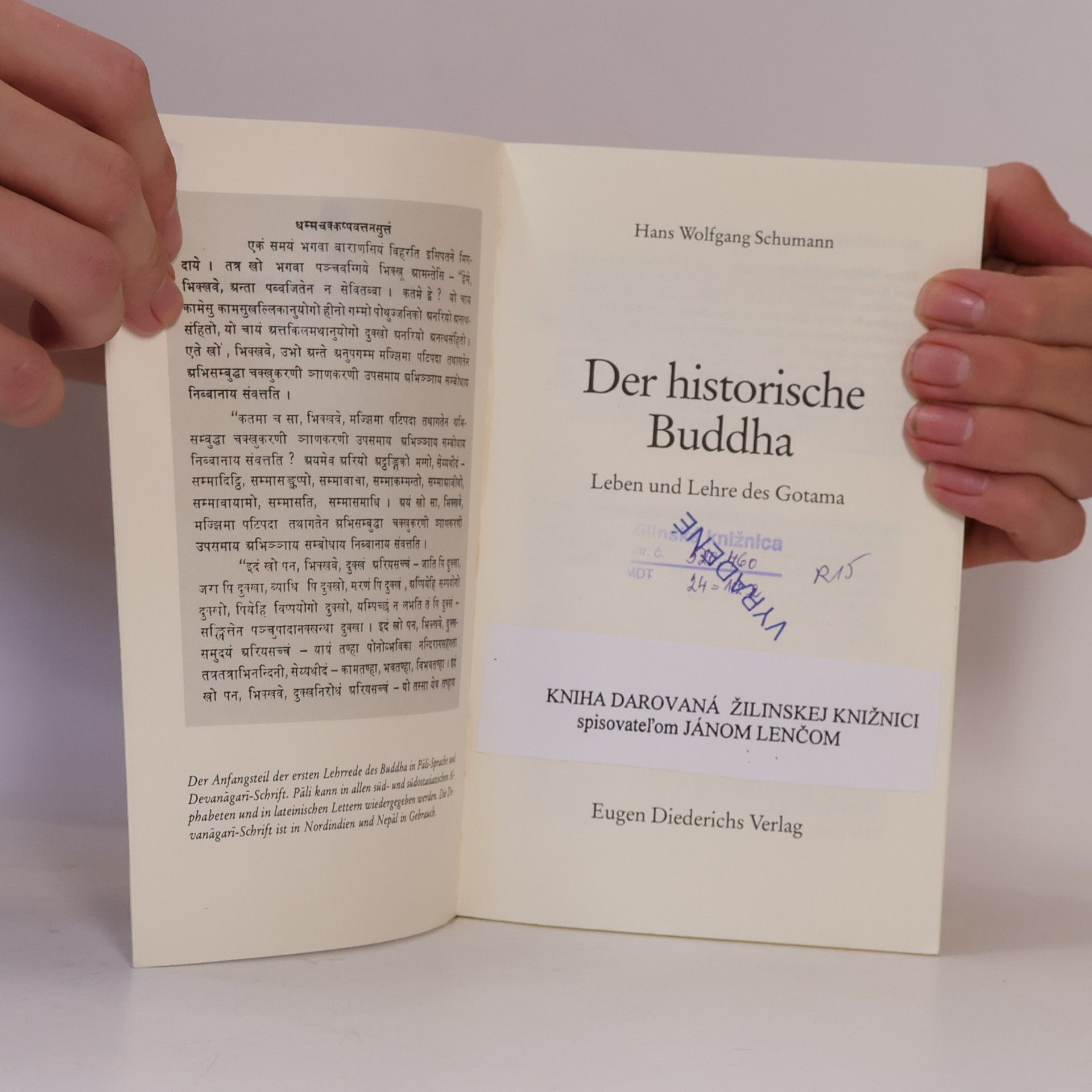 Hans Wolfgang Schumann Der historische Buddha