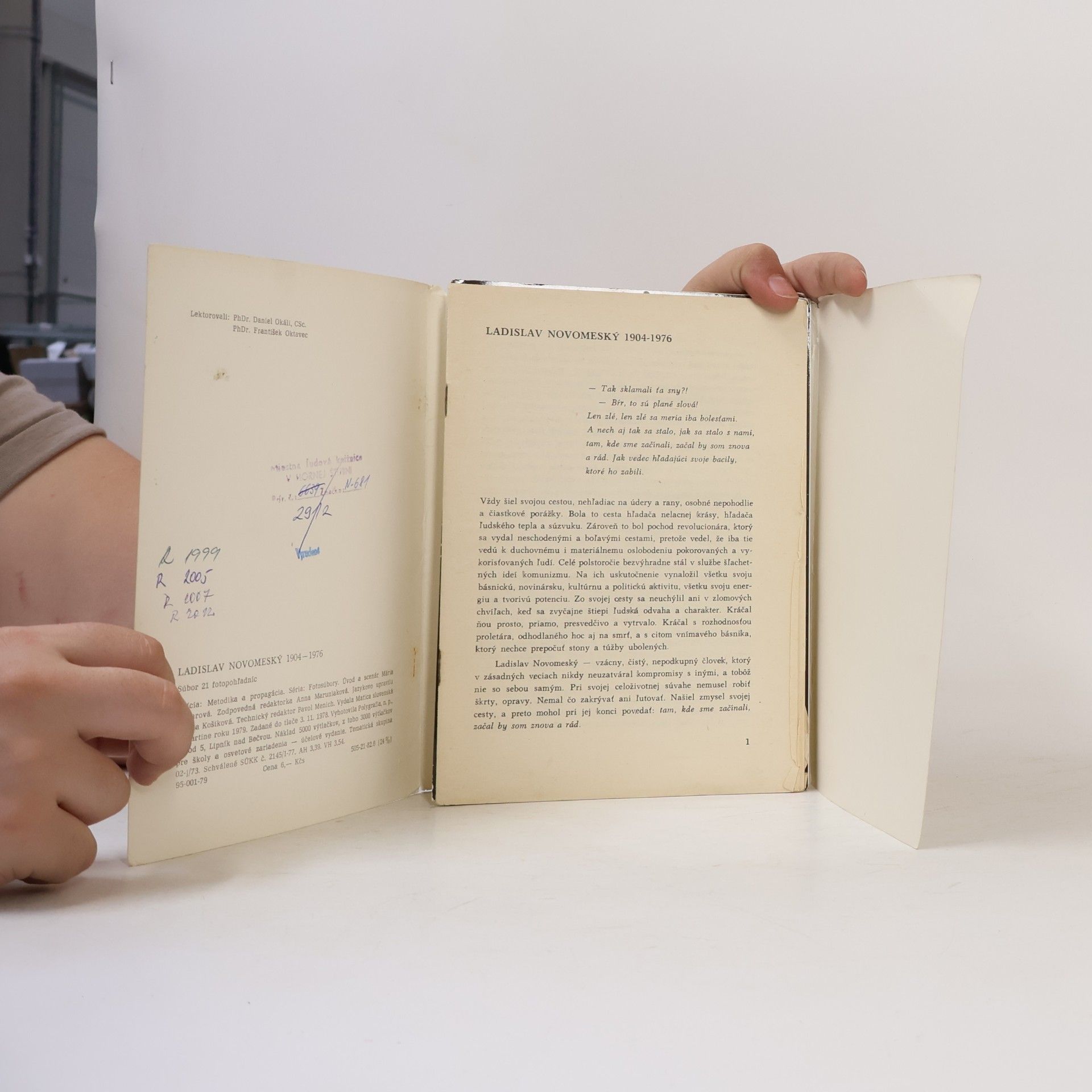 Autorenkollektiv Ladislav Novomeský 1904-1976